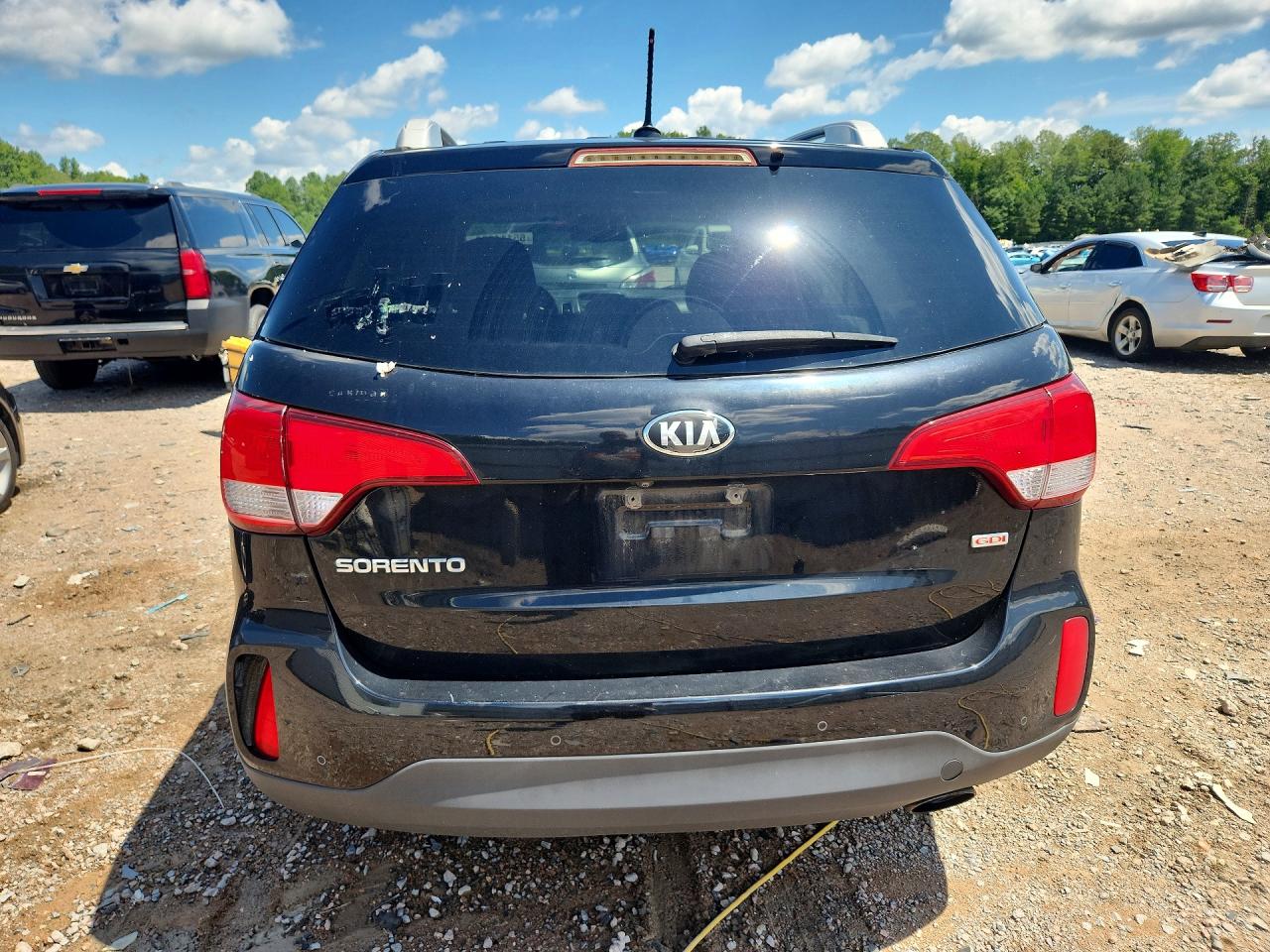 2015 Kia Sorento Lx Черный vin: 5XYKT4A63FG655363