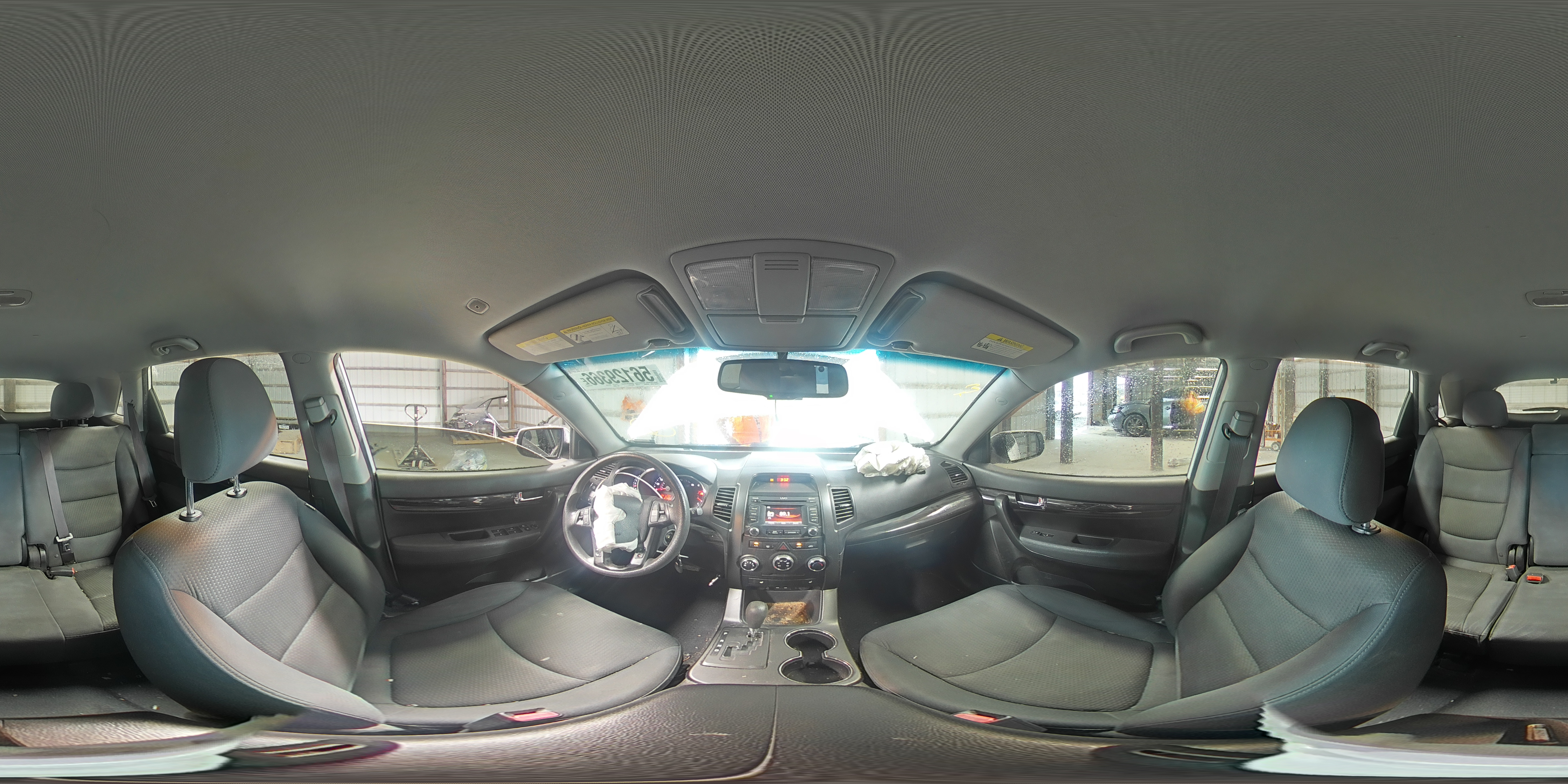 2013 Kia Sorento Lx White vin: 5XYKT4A64DG393351