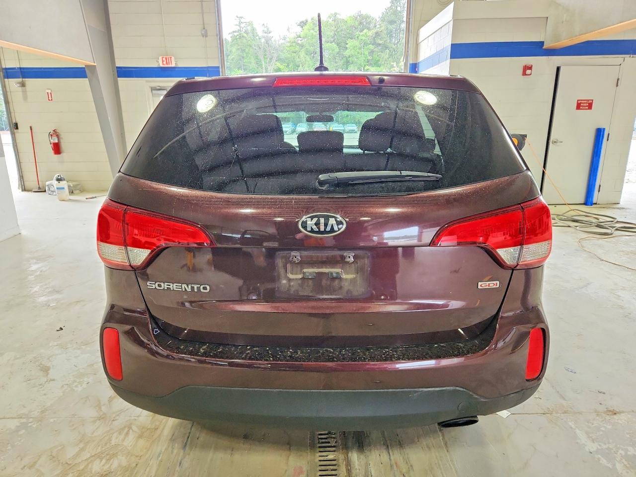 2014 Kia Sorento Lx Burgundy vin: 5XYKT4A64EG426589