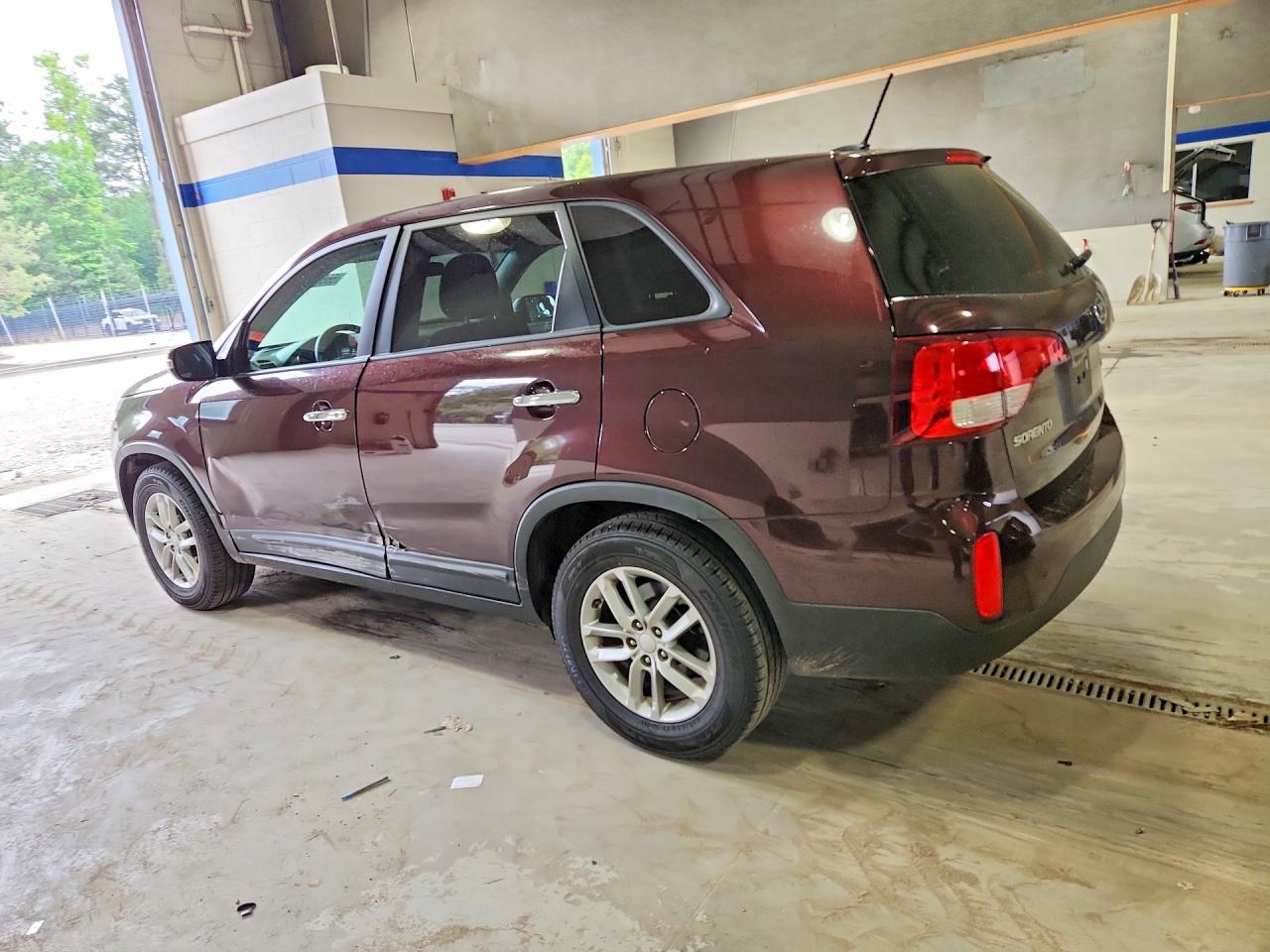 2014 Kia Sorento Lx Burgundy vin: 5XYKT4A64EG426589