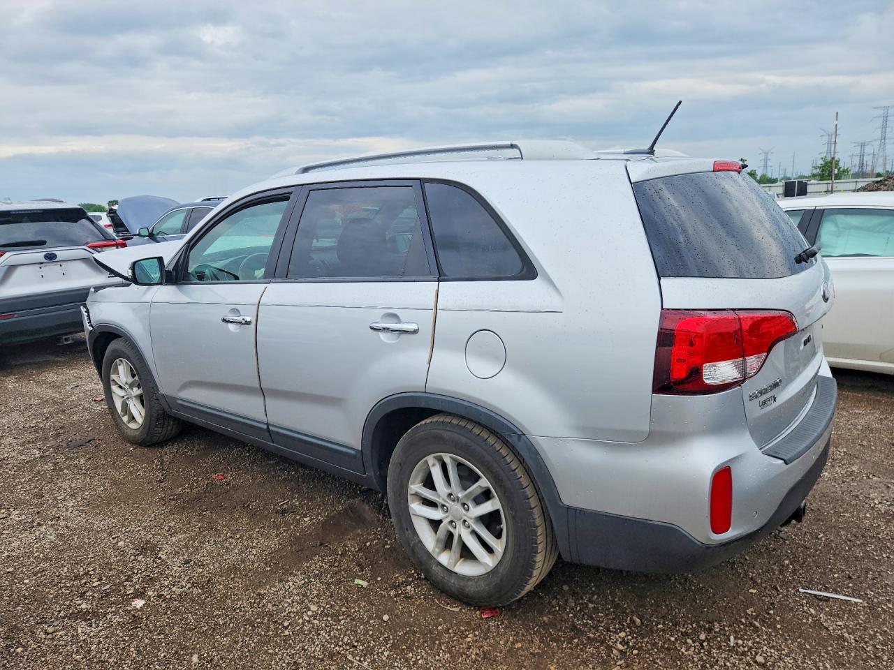 2014 Kia Sorento Lx Silver vin: 5XYKT4A64EG452500