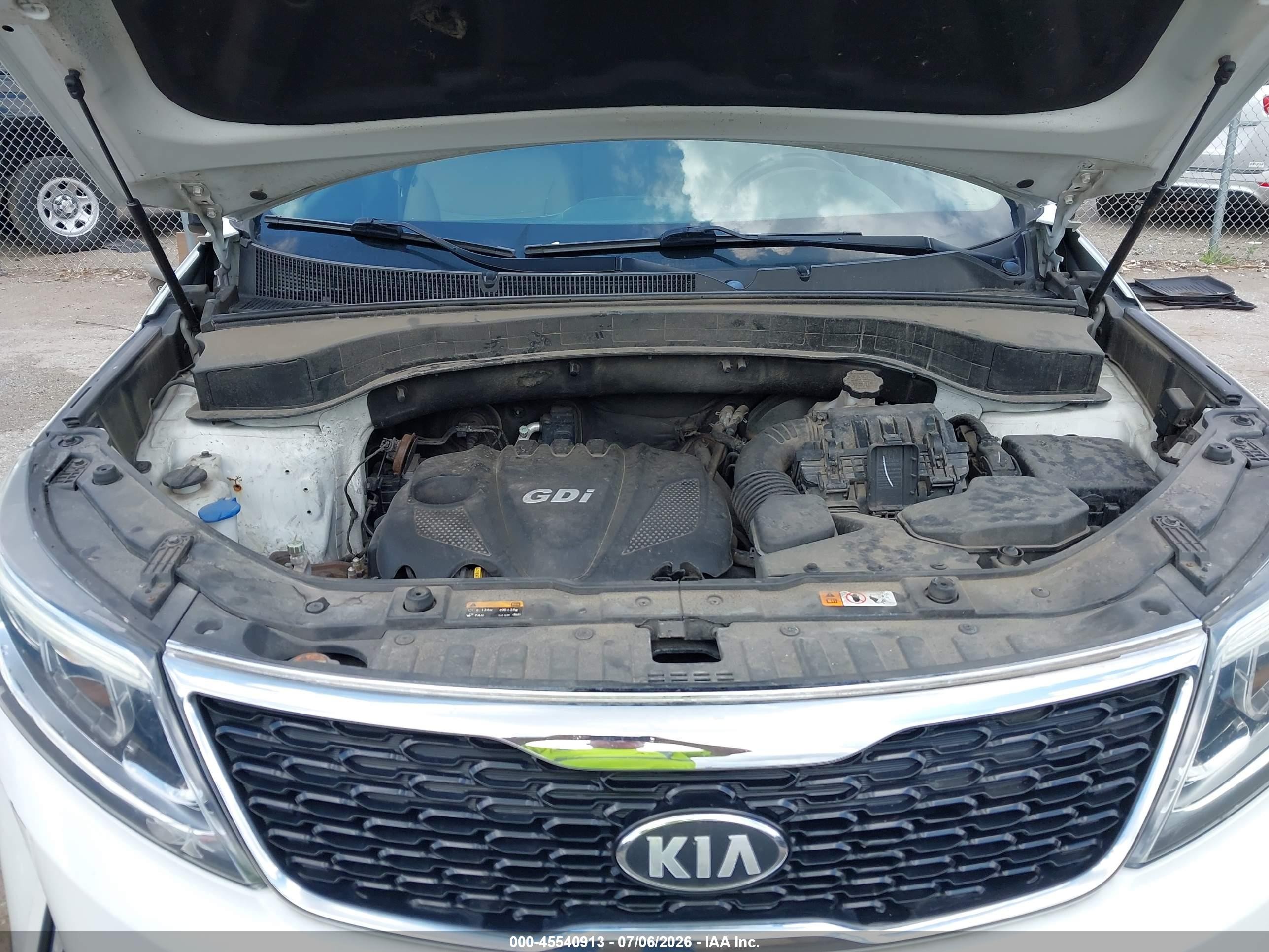 2014 Kia Sorento Lx White vin: 5XYKT4A64EG456479