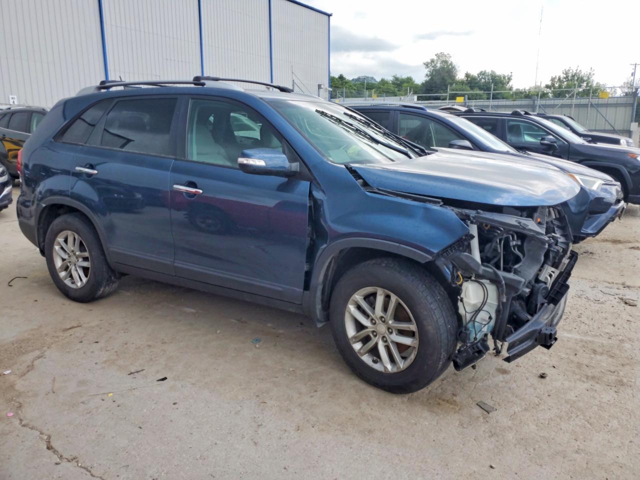 2014 Kia Sorento Lx Blue vin: 5XYKT4A64EG510783