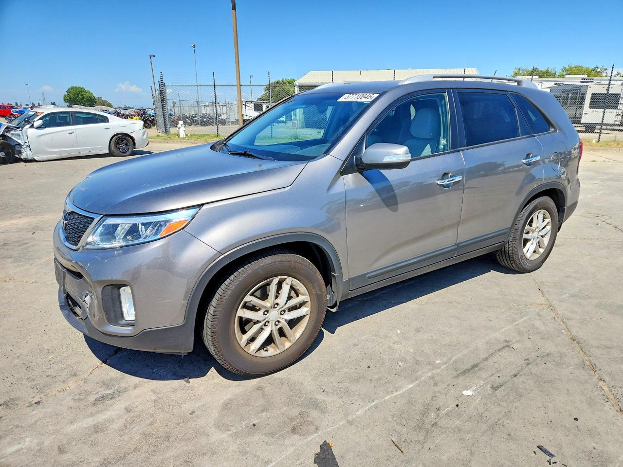 2015 Kia Sorento Lx Gray vin: 5XYKT4A64FG581399