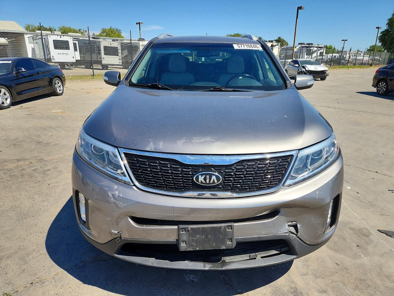 2015 Kia Sorento Lx Gray vin: 5XYKT4A64FG581399