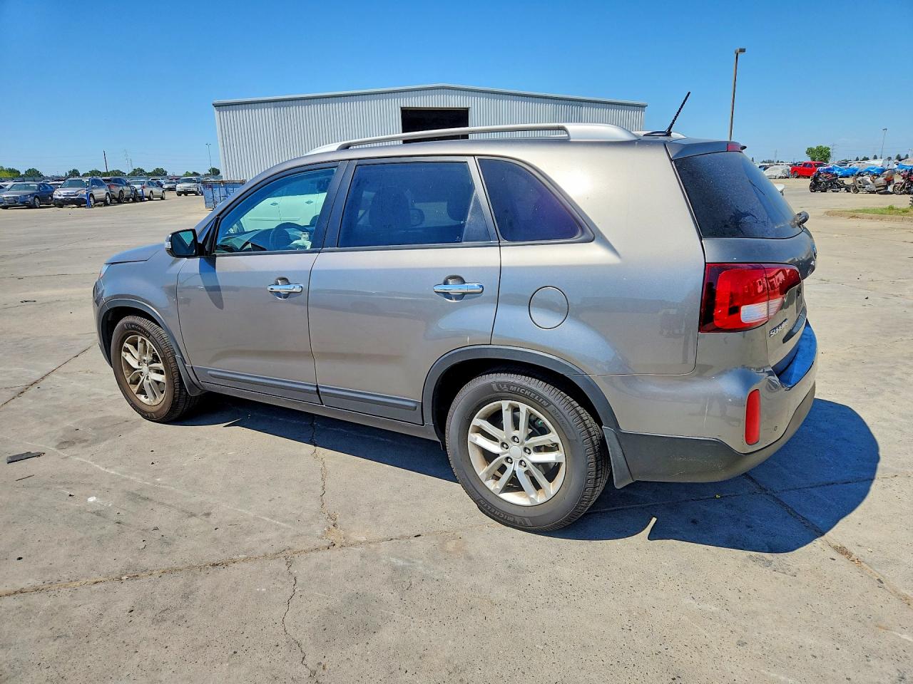 2015 Kia Sorento Lx Gray vin: 5XYKT4A64FG581399