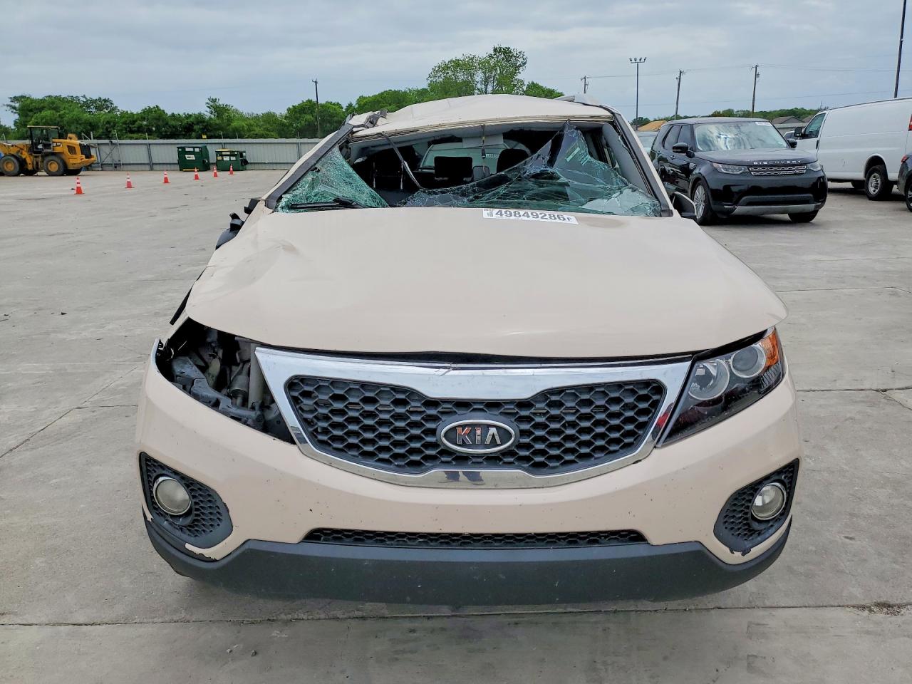 2012 Kia Sorento Lx Beige vin: 5XYKT4A65CG205984