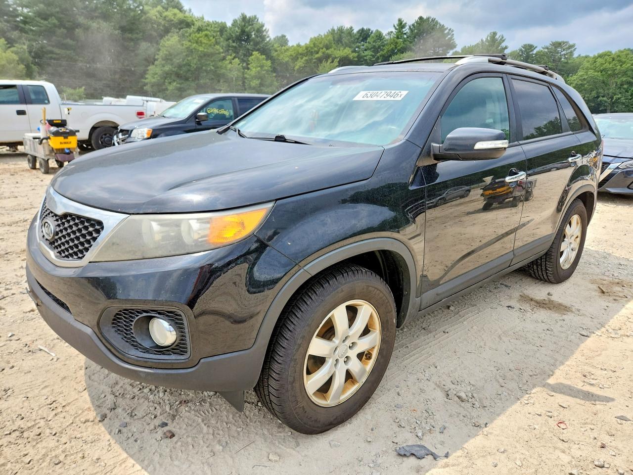 2012 Kia Sorento Черный vin: 5XYKT4A65CG228990