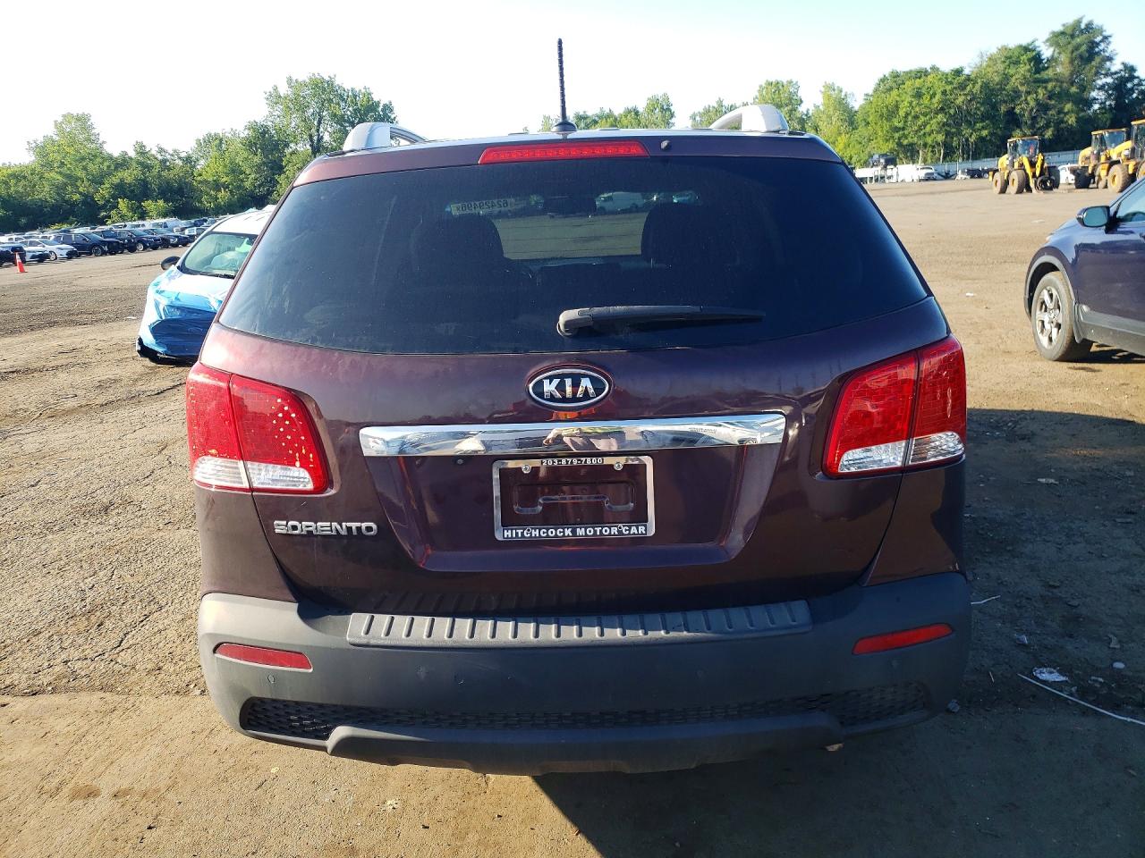 2013 Kia Sorento Lx Maroon vin: 5XYKT4A65DG329917