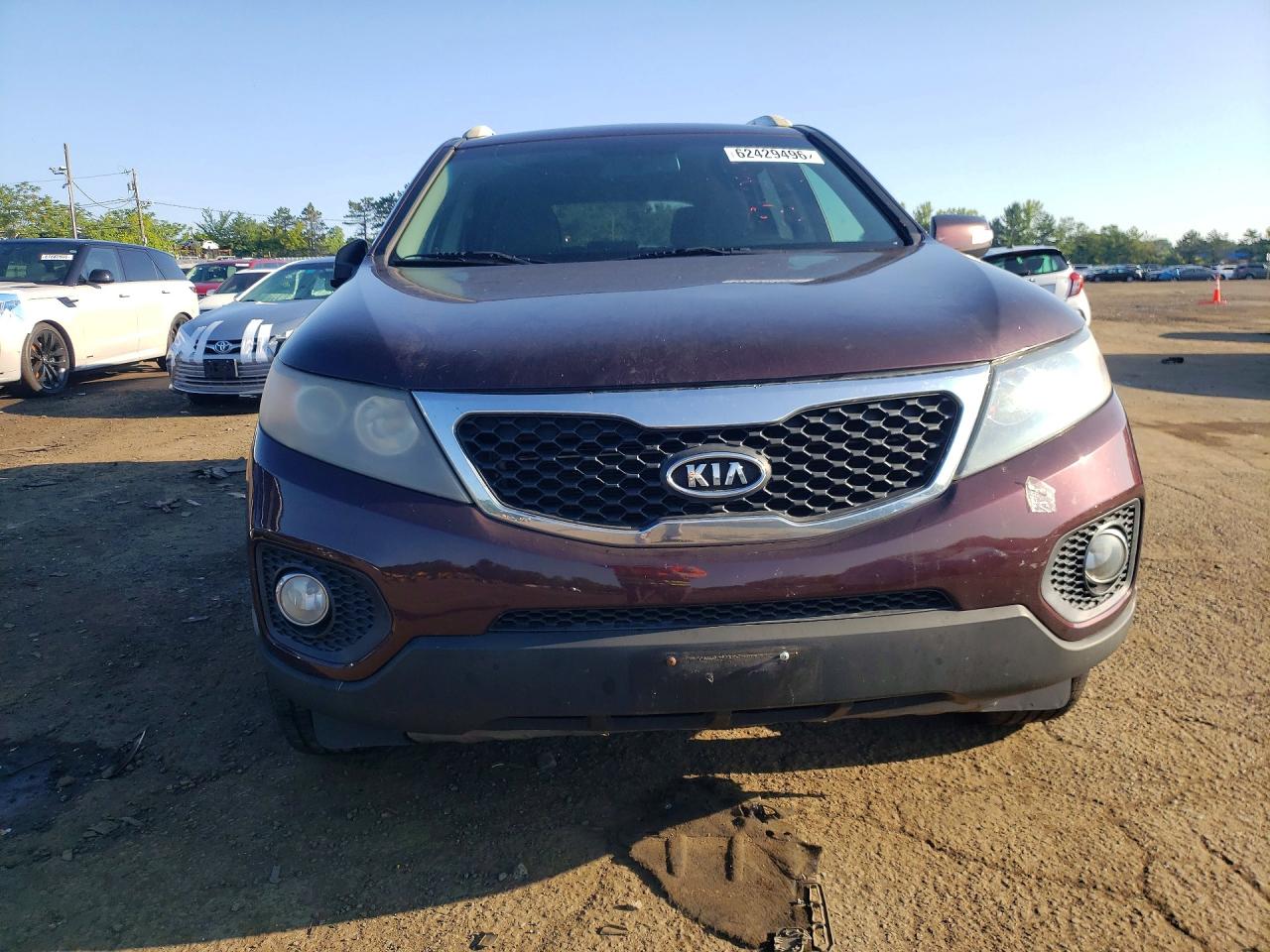 2013 Kia Sorento Lx Maroon vin: 5XYKT4A65DG329917