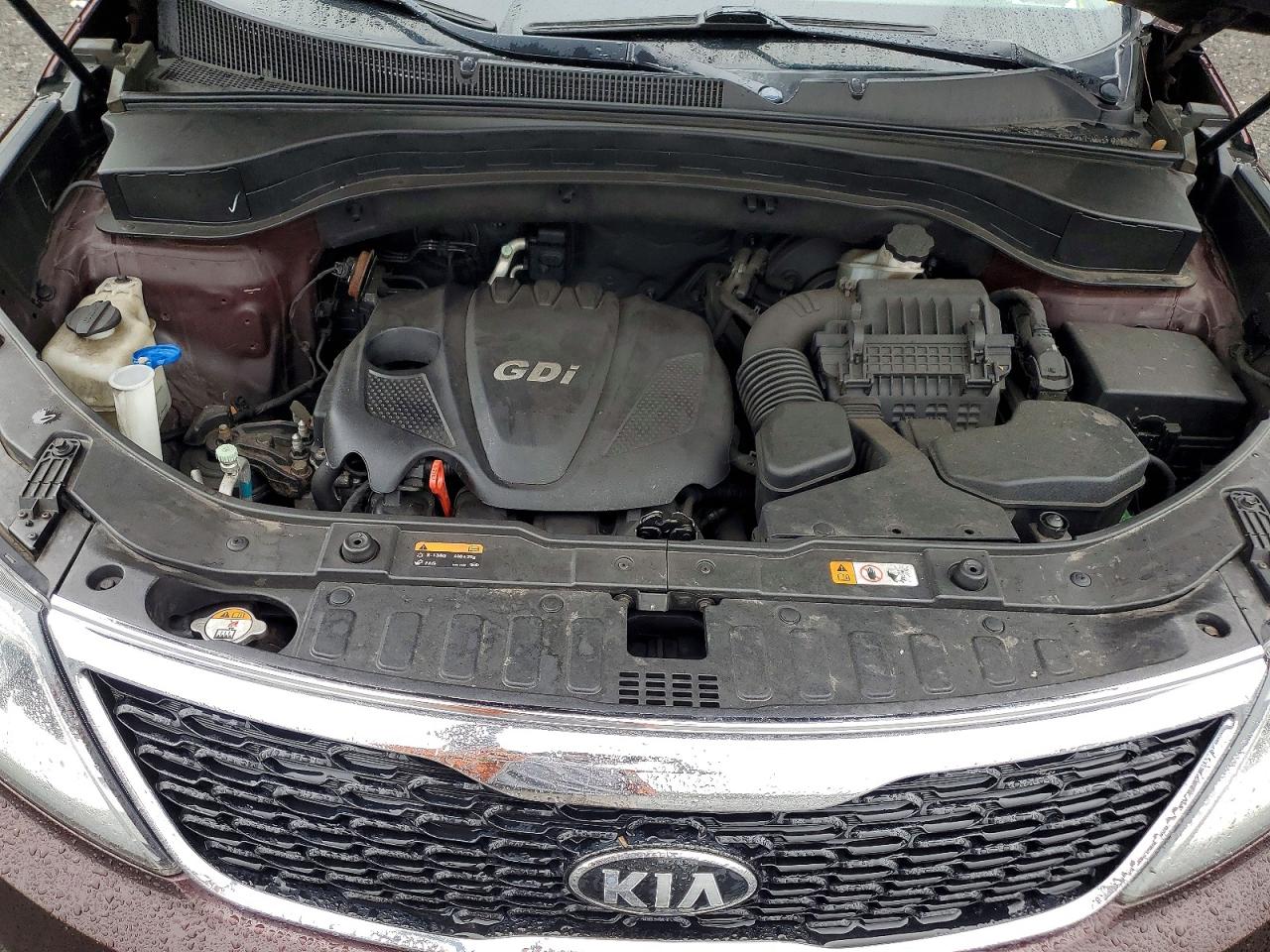 2014 Kia Sorento Lx Maroon vin: 5XYKT4A65EG482881