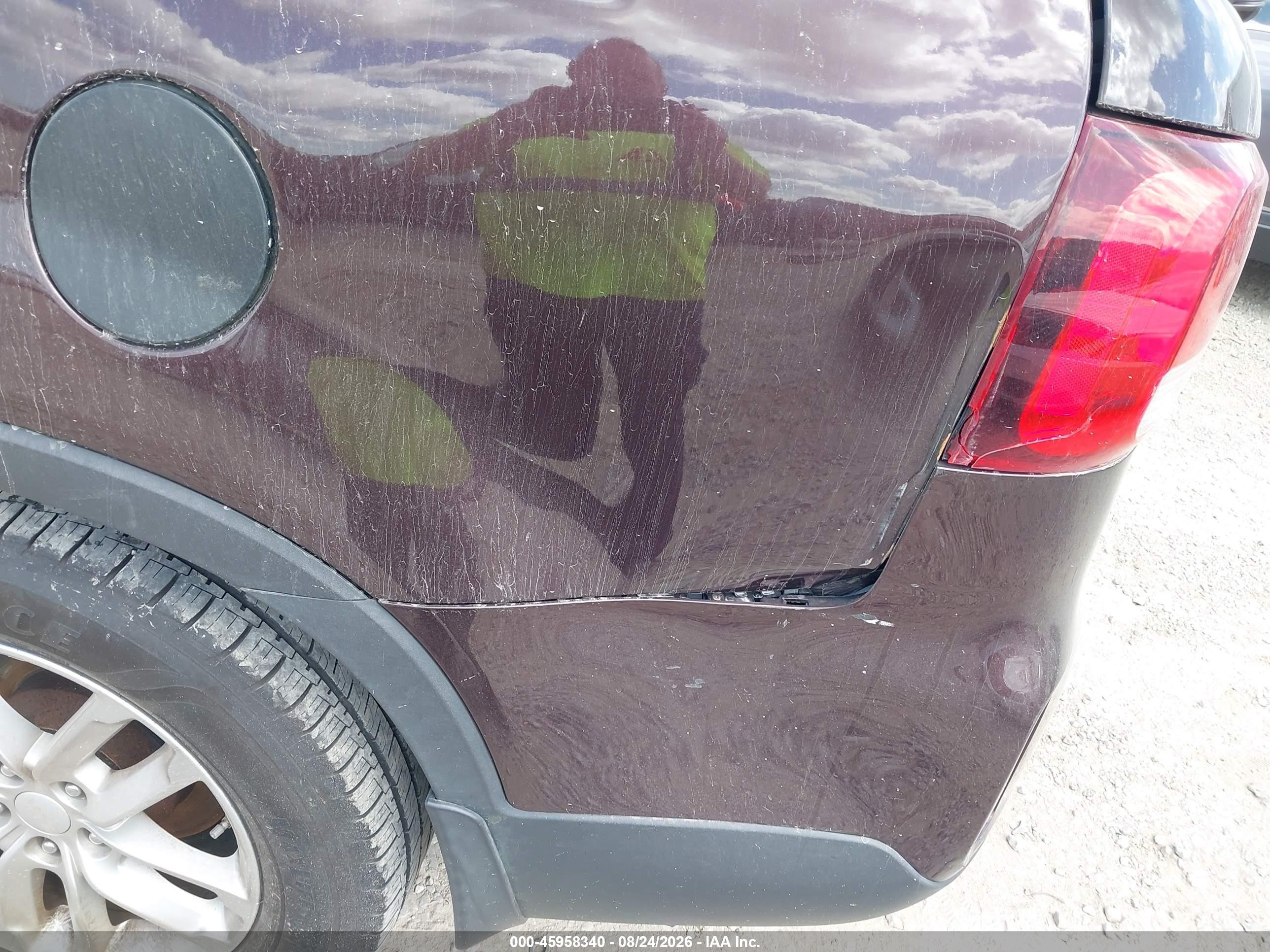 2015 Kia Sorento Lx Темно-бордовый vin: 5XYKT4A65FG598325