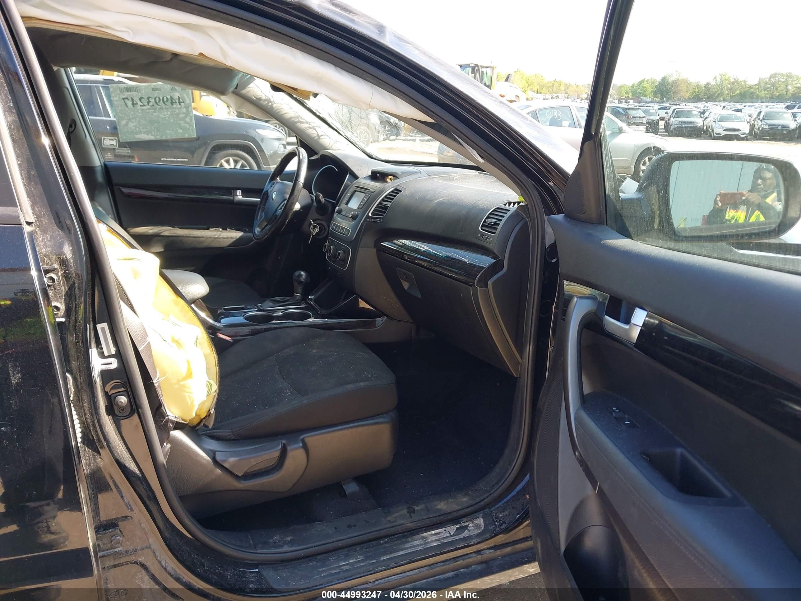2015 Kia Sorento Lx Black vin: 5XYKT4A65FG643697