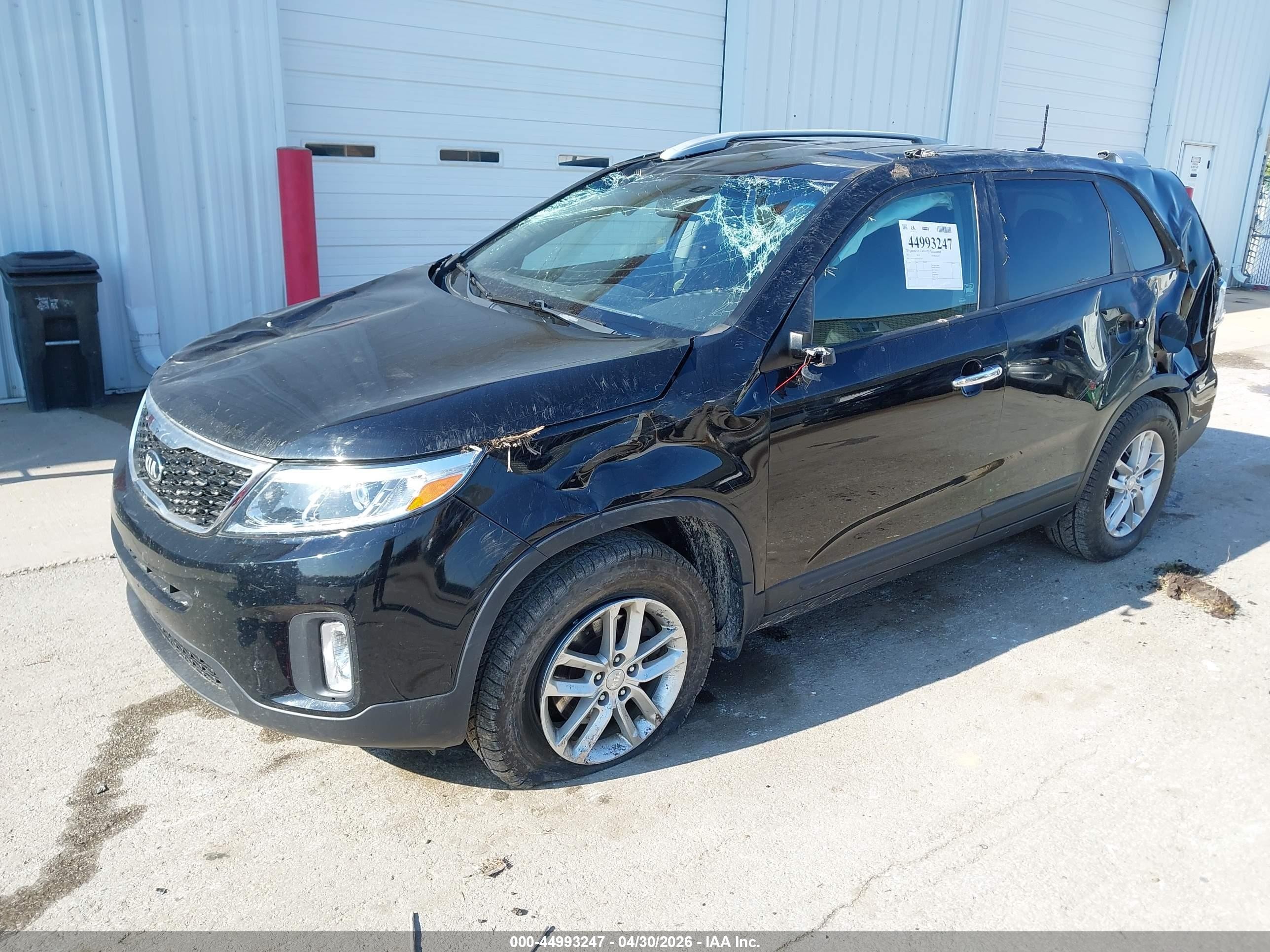 2015 Kia Sorento Lx Black vin: 5XYKT4A65FG643697