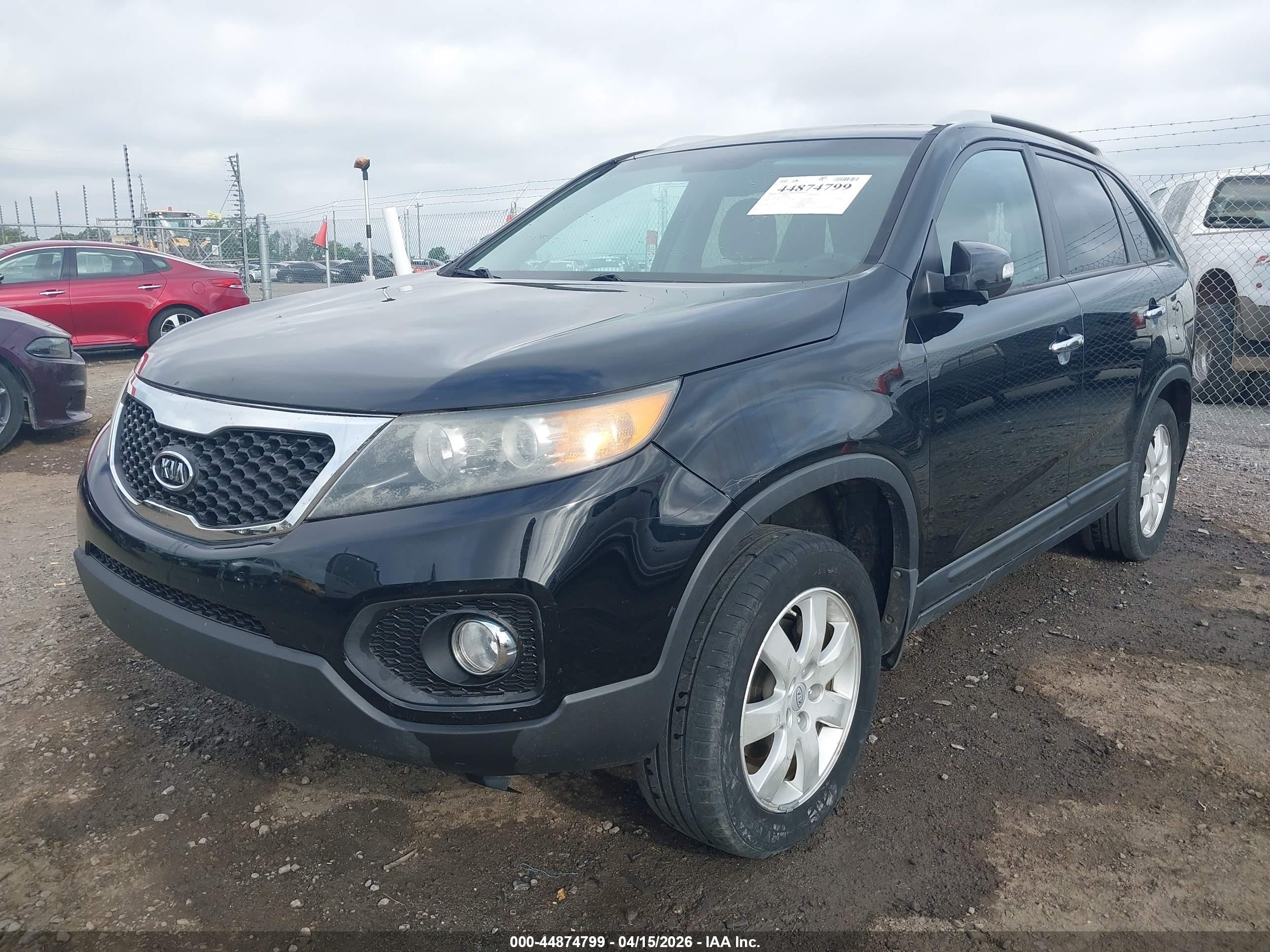 2012 Kia Sorento Lx Black vin: 5XYKT4A66CG197782