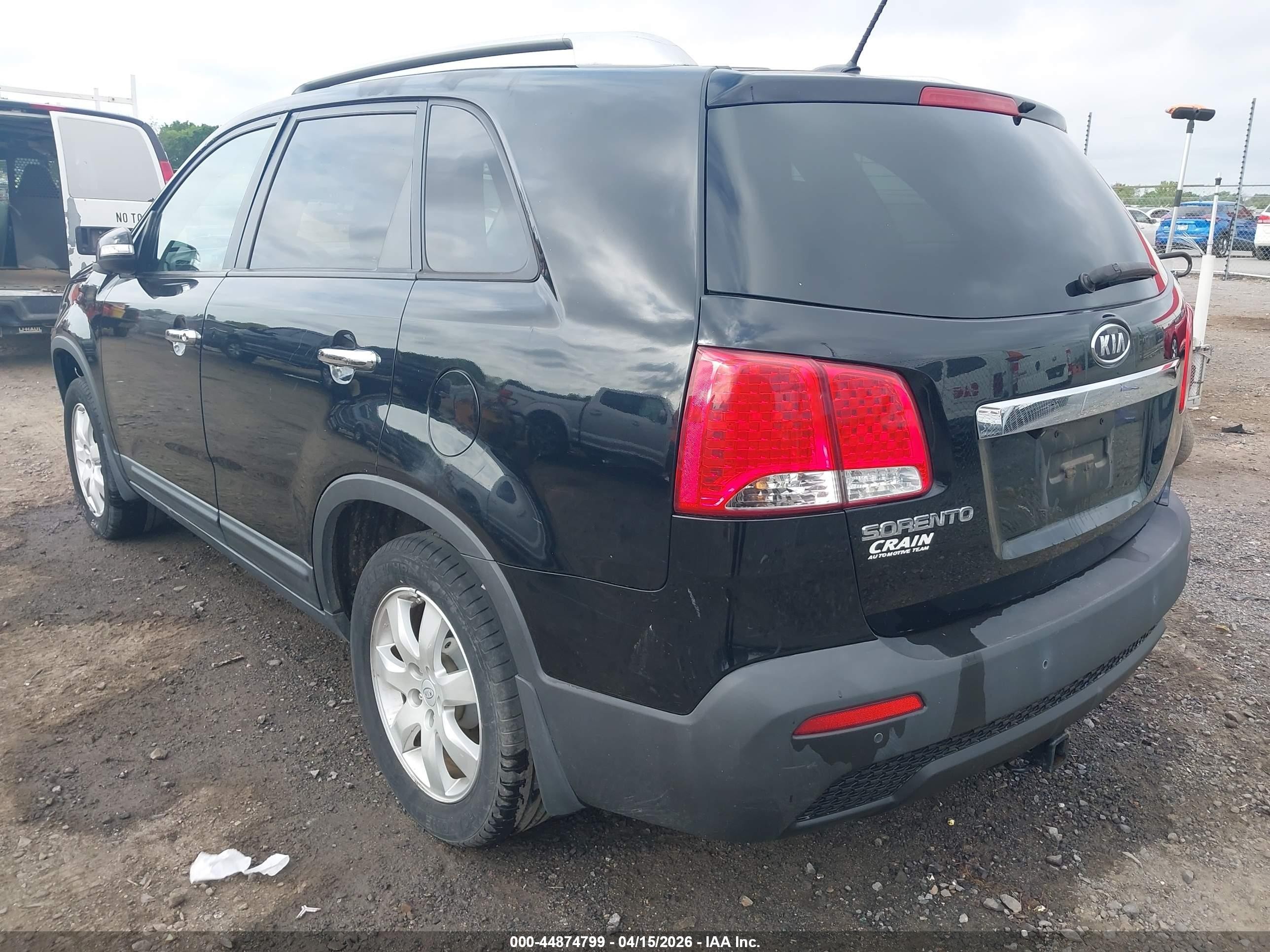 2012 Kia Sorento Lx Black vin: 5XYKT4A66CG197782