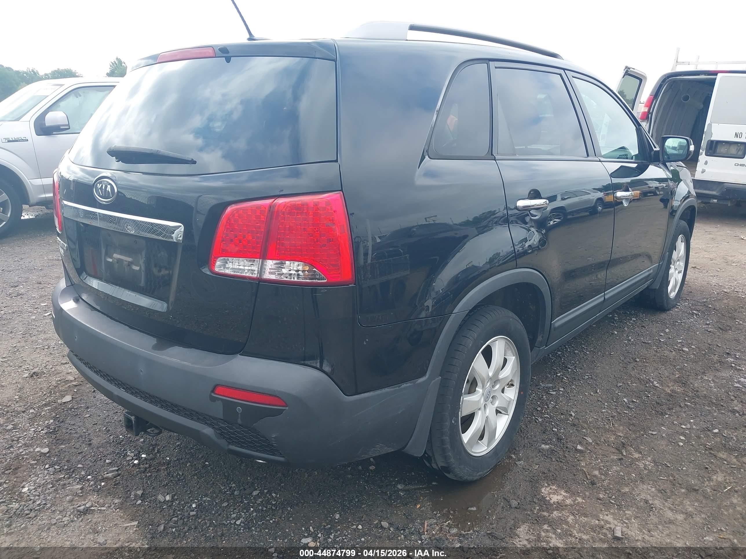 2012 Kia Sorento Lx Black vin: 5XYKT4A66CG197782