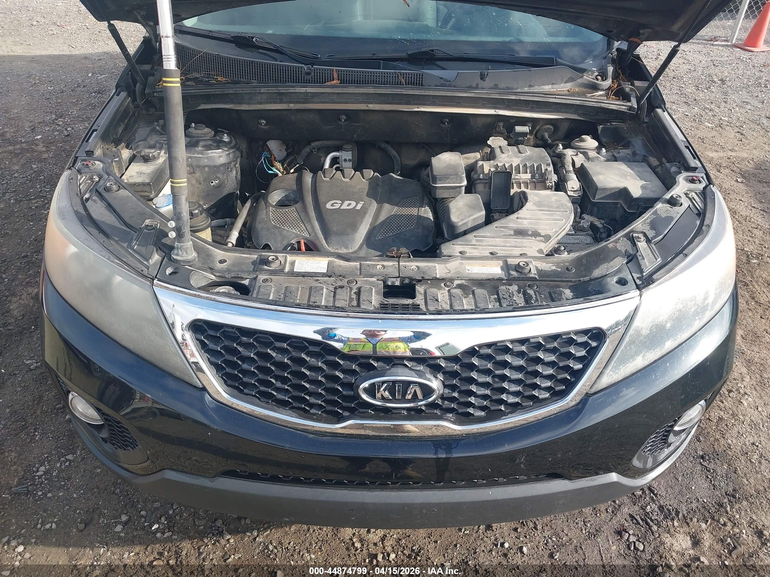 2012 Kia Sorento Lx Black vin: 5XYKT4A66CG197782