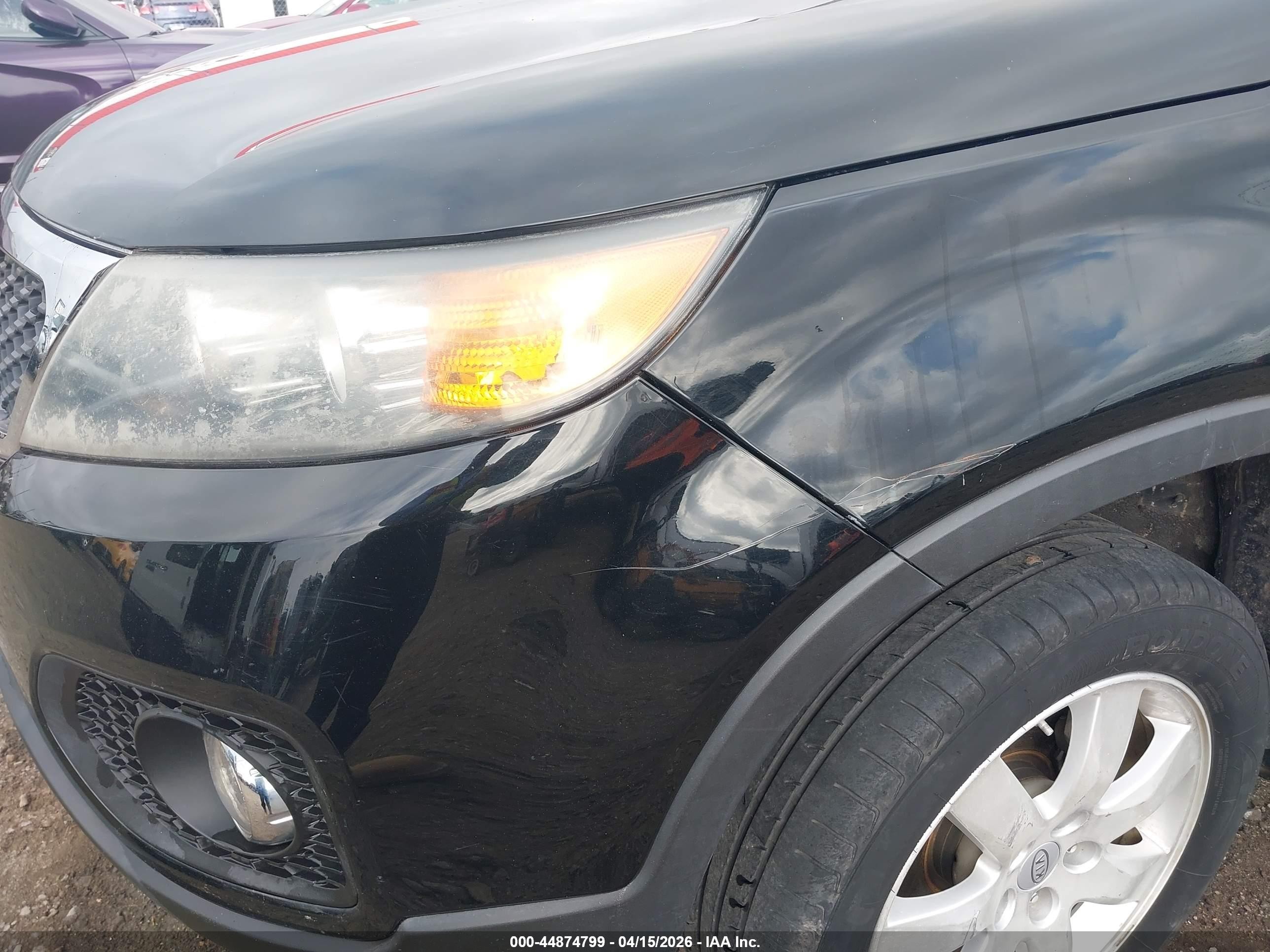 2012 Kia Sorento Lx Black vin: 5XYKT4A66CG197782