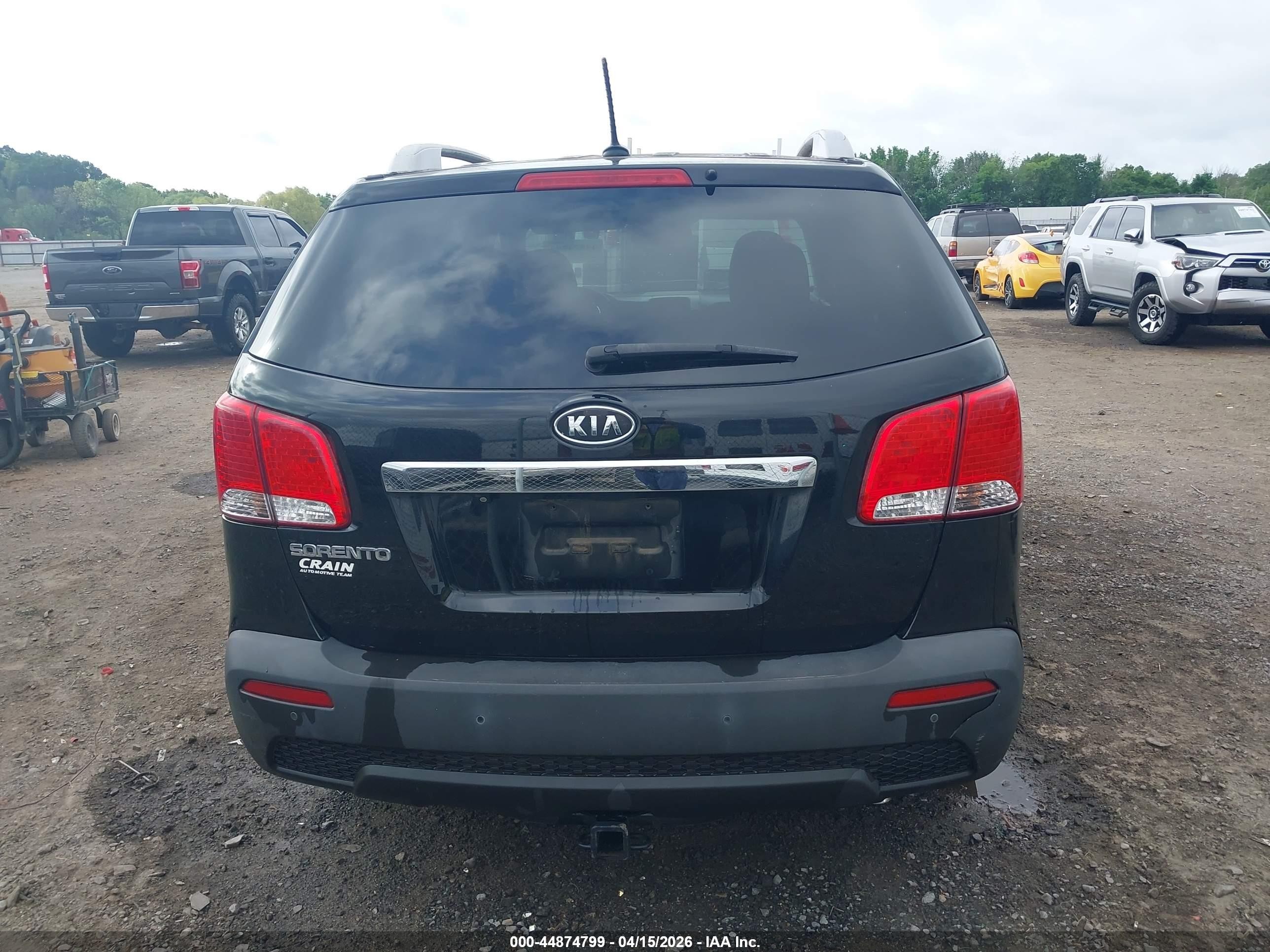 2012 Kia Sorento Lx Black vin: 5XYKT4A66CG197782