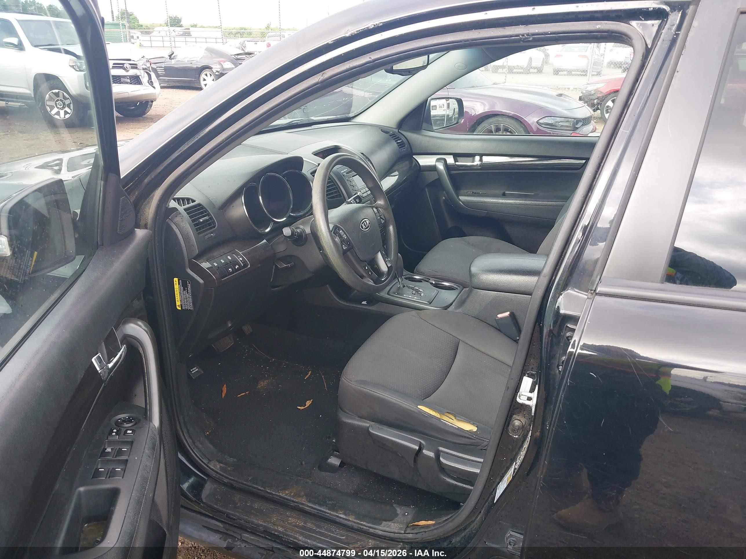 2012 Kia Sorento Lx Black vin: 5XYKT4A66CG197782