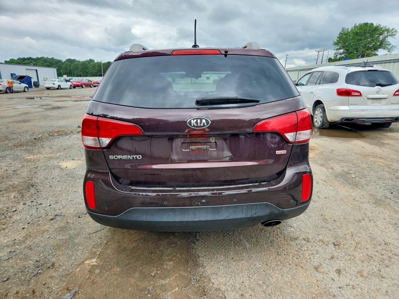 2015 Kia Sorento Lx Burgundy vin: 5XYKT4A66FG627685