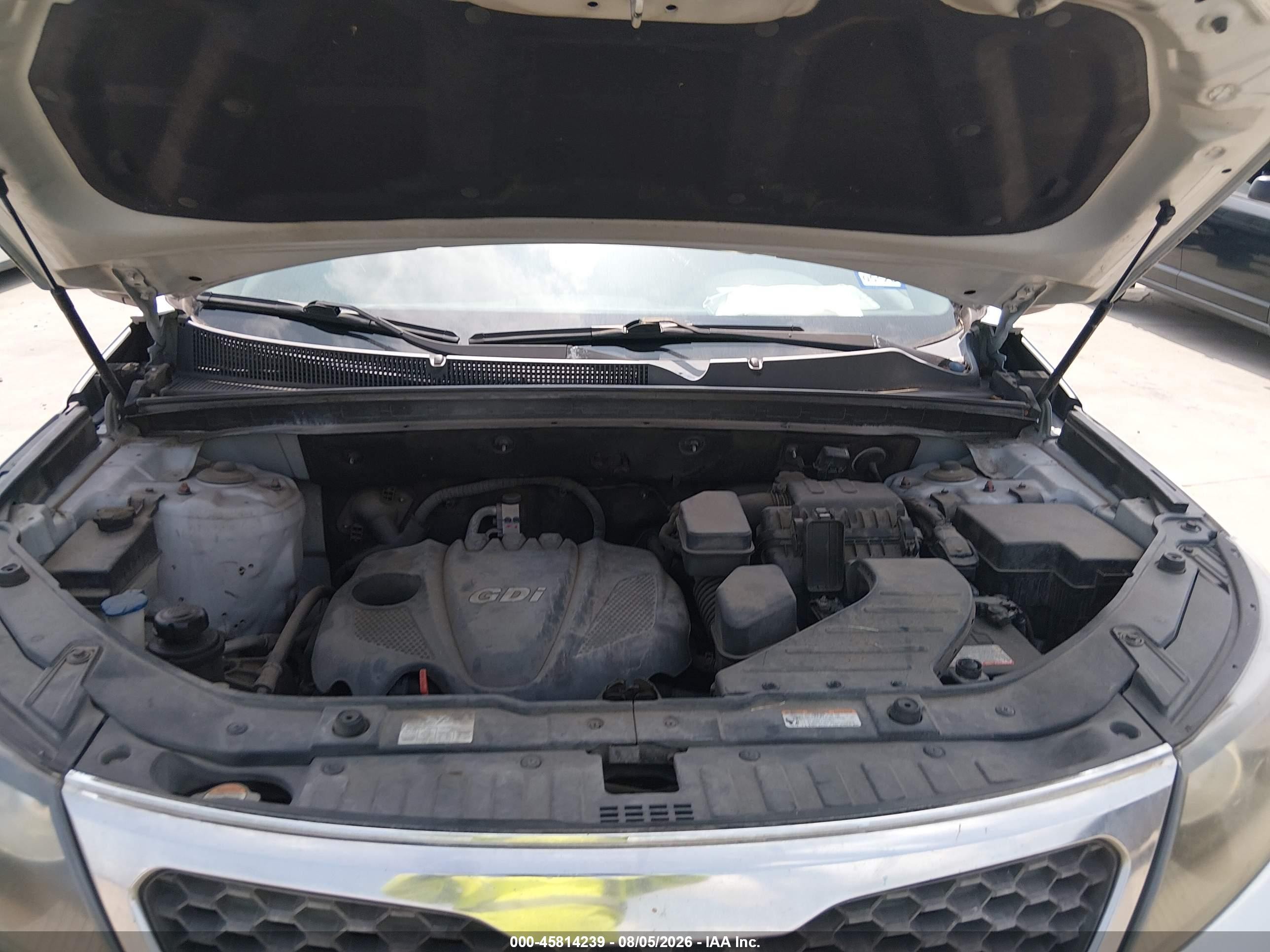 2013 Kia Sorento Lx Silver vin: 5XYKT4A67DG331863