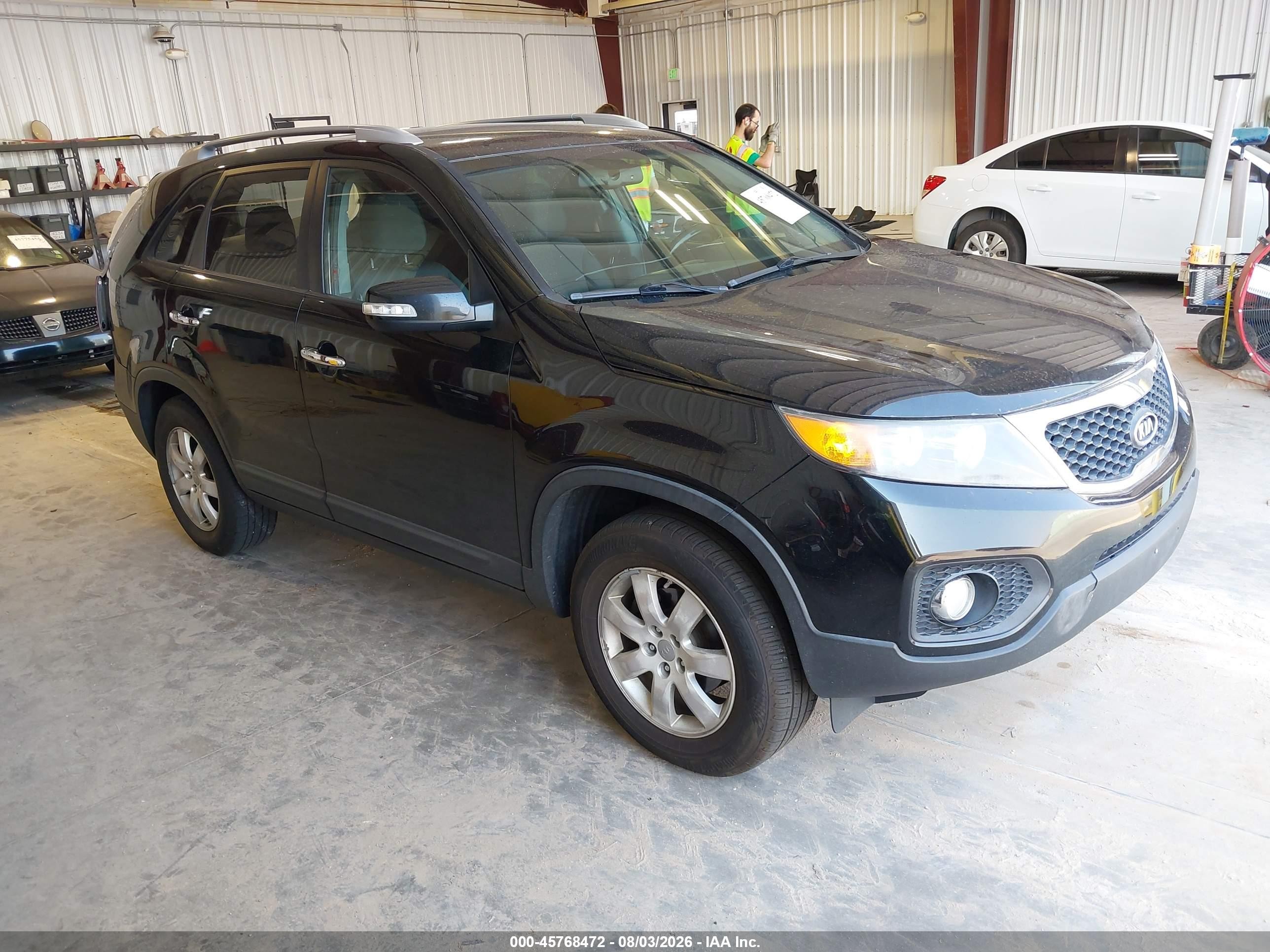 2013 Kia Sorento Lx Черный vin: 5XYKT4A67DG406691