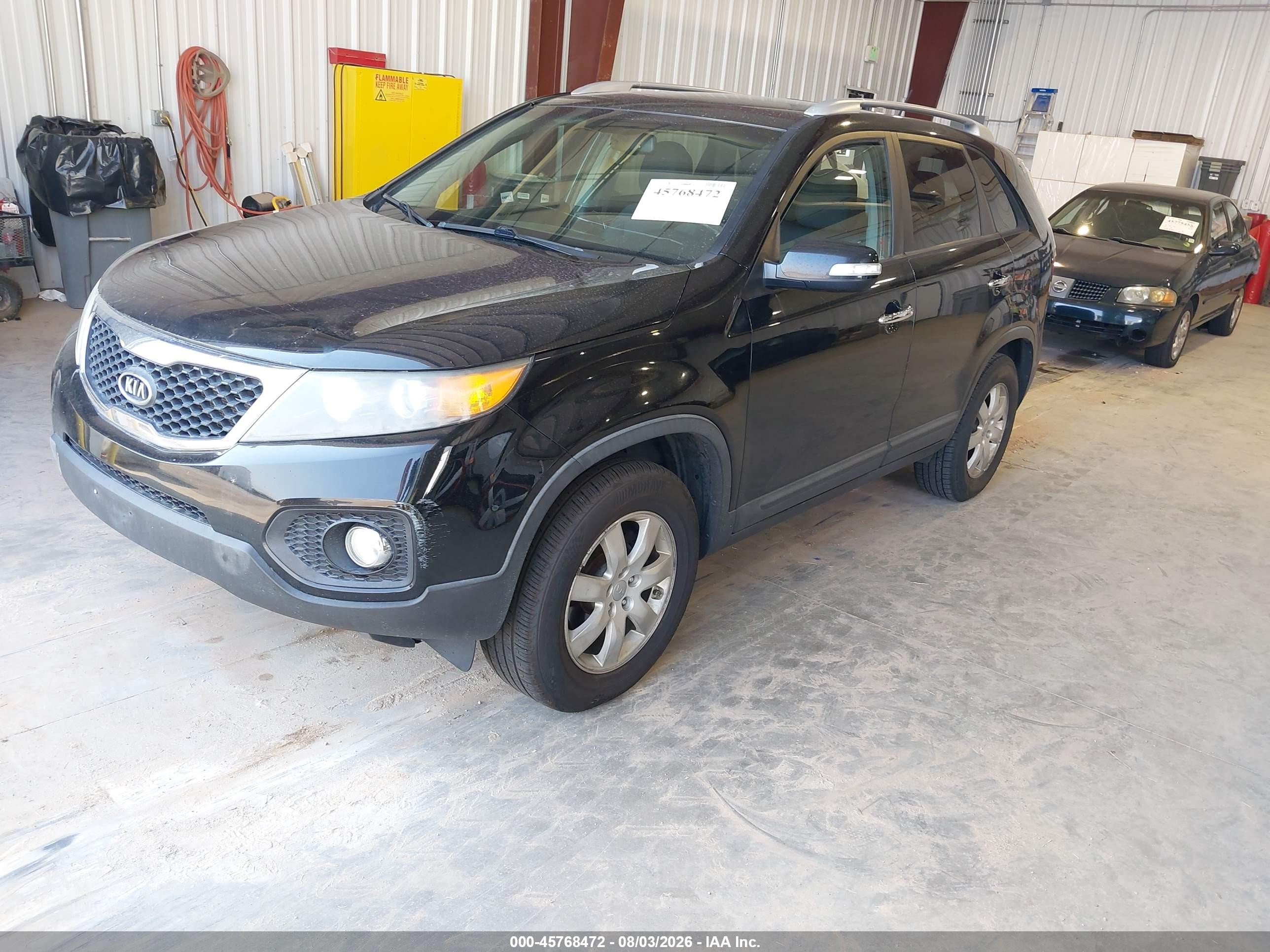 2013 Kia Sorento Lx Черный vin: 5XYKT4A67DG406691