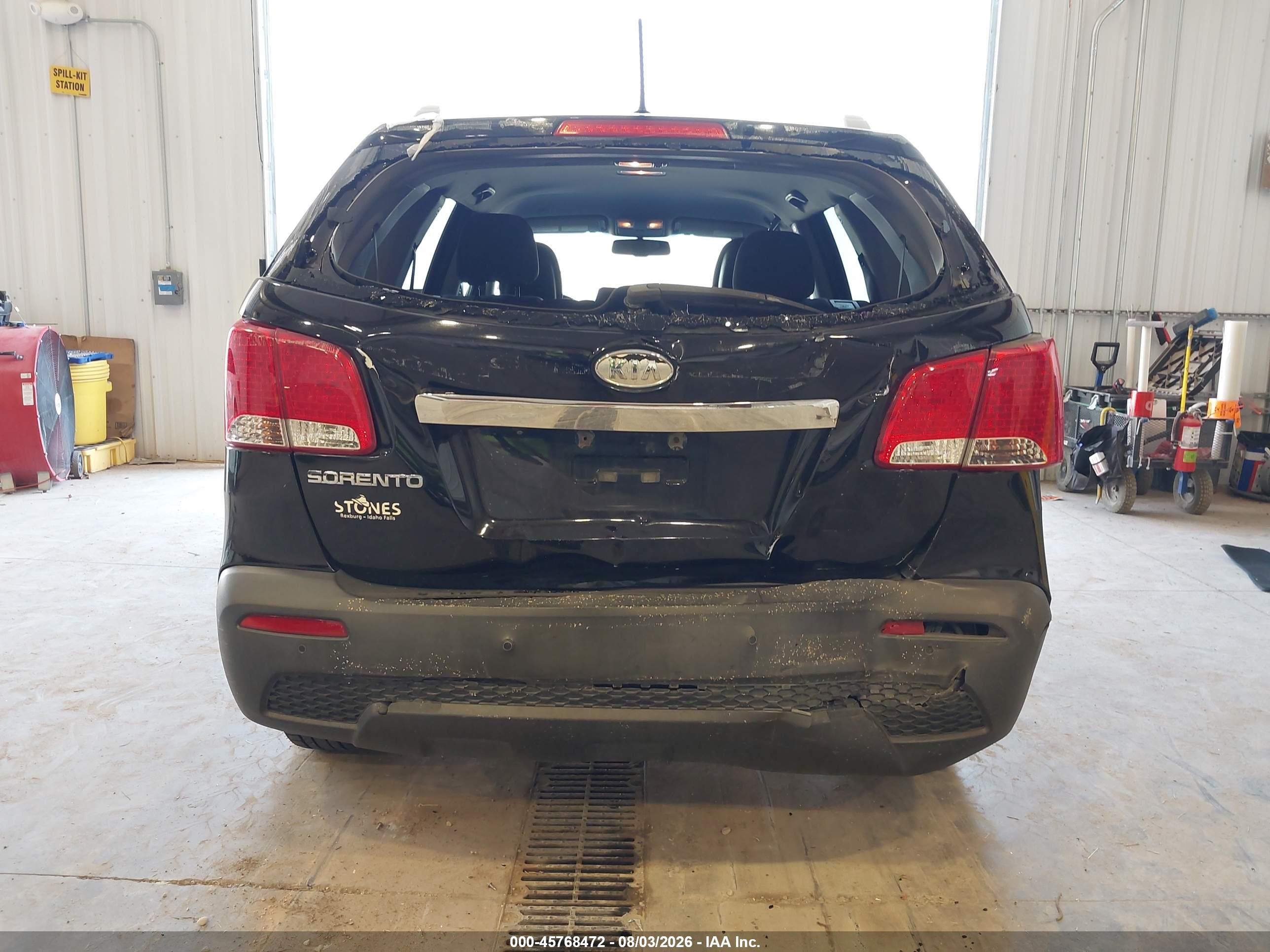 2013 Kia Sorento Lx Черный vin: 5XYKT4A67DG406691