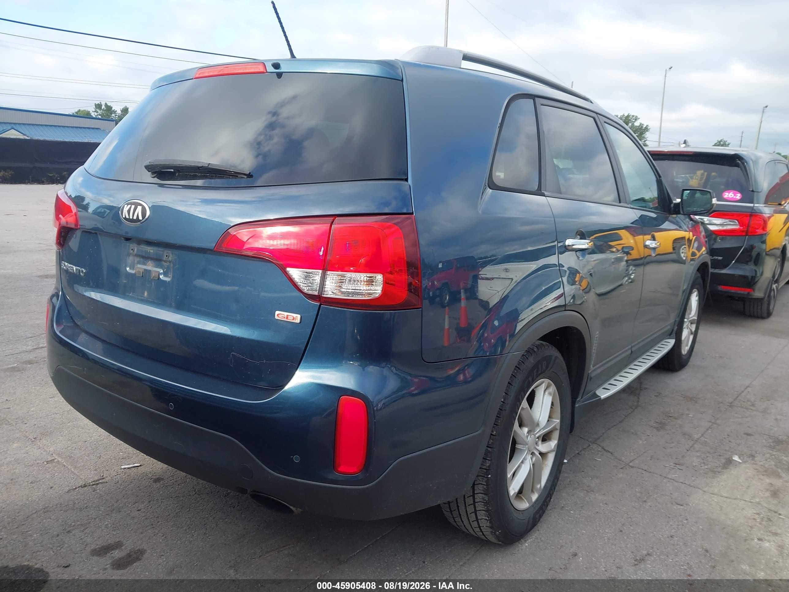 2014 Kia Sorento Lx Синий vin: 5XYKT4A67EG493588