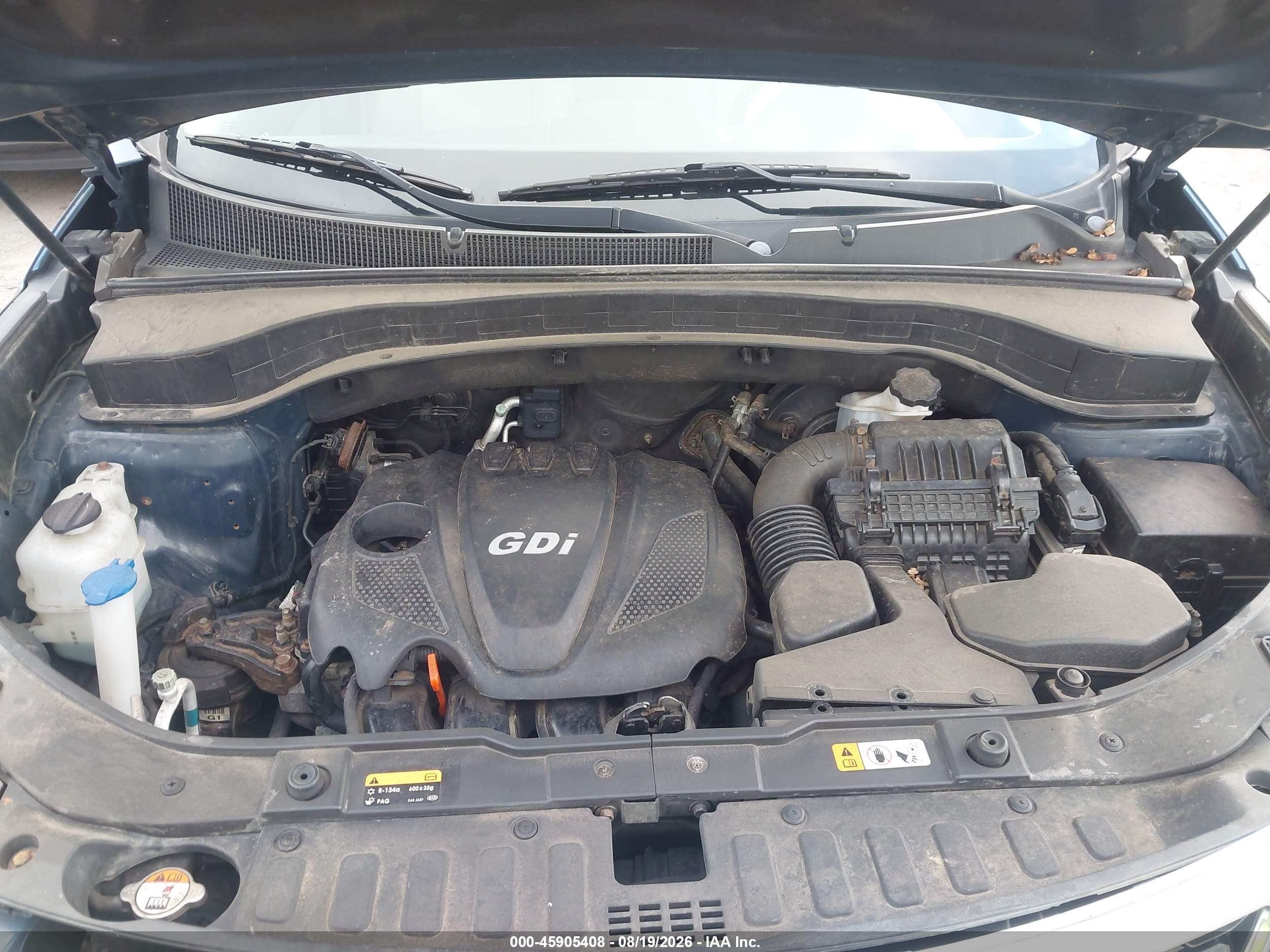 2014 Kia Sorento Lx Синий vin: 5XYKT4A67EG493588