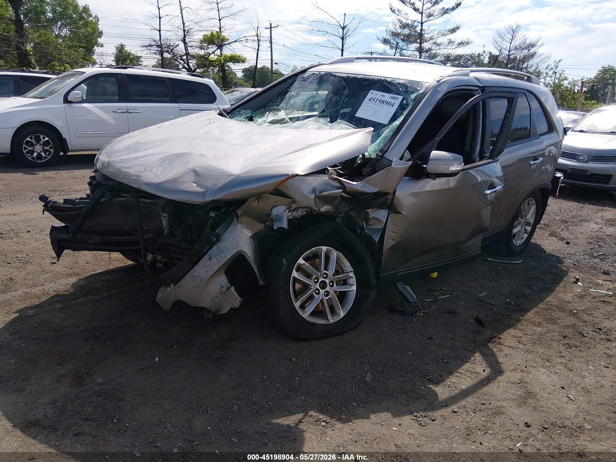 2015 Kia Sorento Lx Beige vin: 5XYKT4A67FG635584