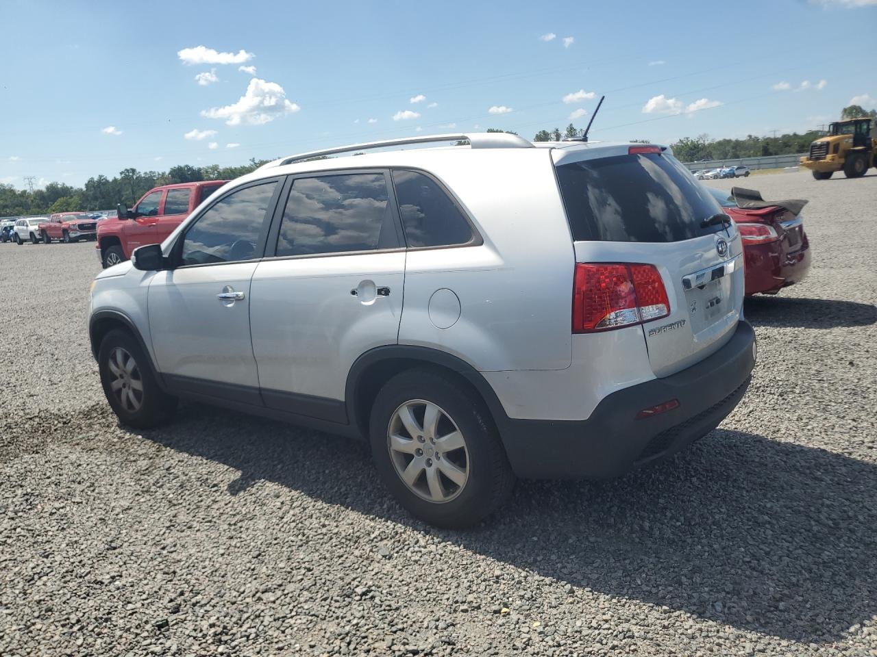 2013 Kia Sorento Lx Silver vin: 5XYKT4A68DG414735