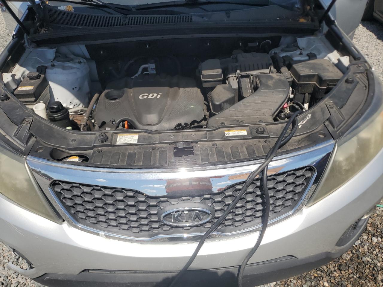 2013 Kia Sorento Lx Silver vin: 5XYKT4A68DG414735