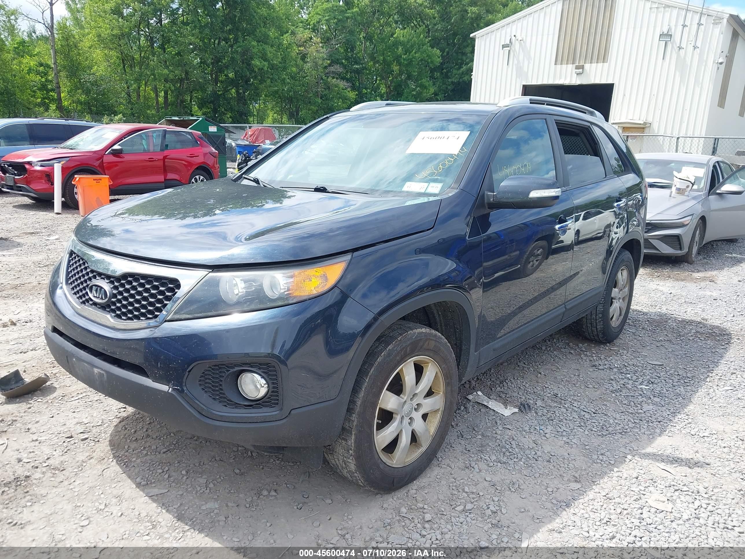 2013 Kia Sorento Lx Blue vin: 5XYKT4A69DG334165