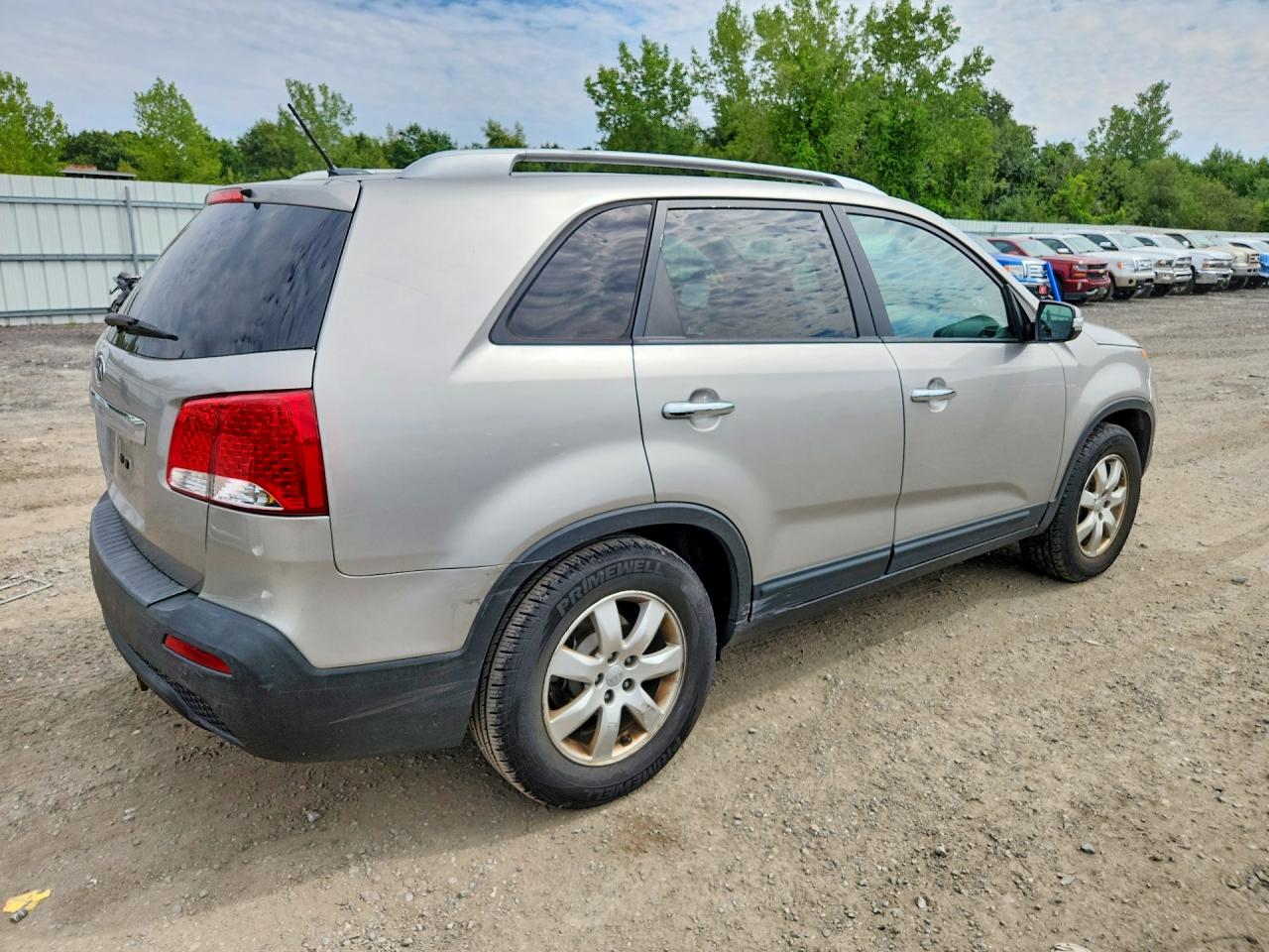 2013 Kia Sorento Lx Gray vin: 5XYKT4A69DG382040