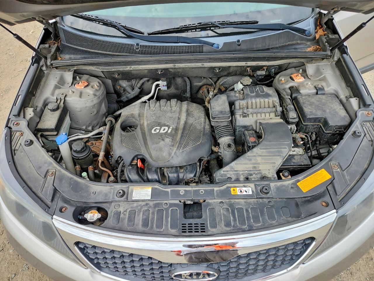 2013 Kia Sorento Lx Gray vin: 5XYKT4A69DG382040