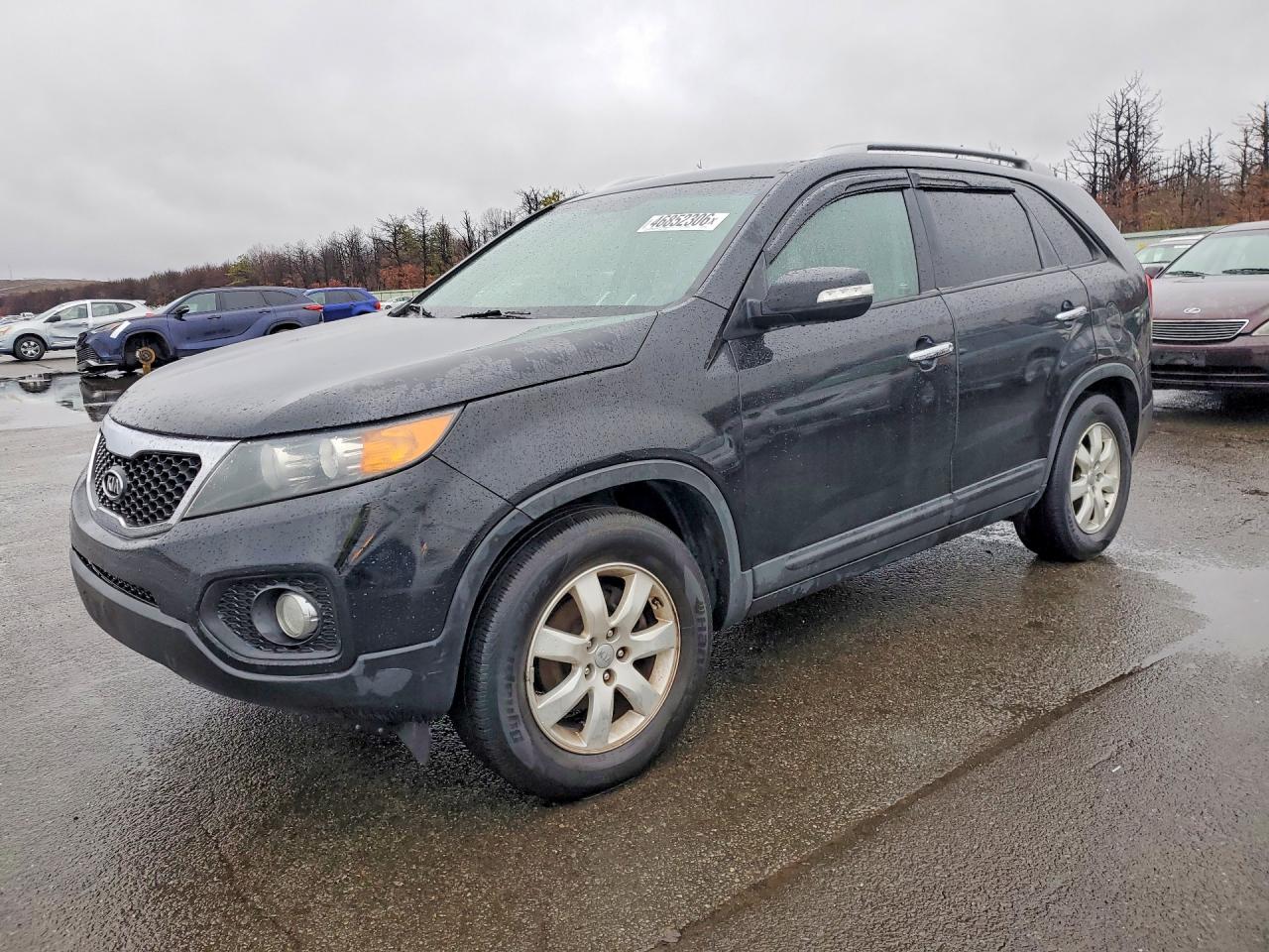 2013 Kia Sorento Lx Черный vin: 5XYKT4A69DG398951