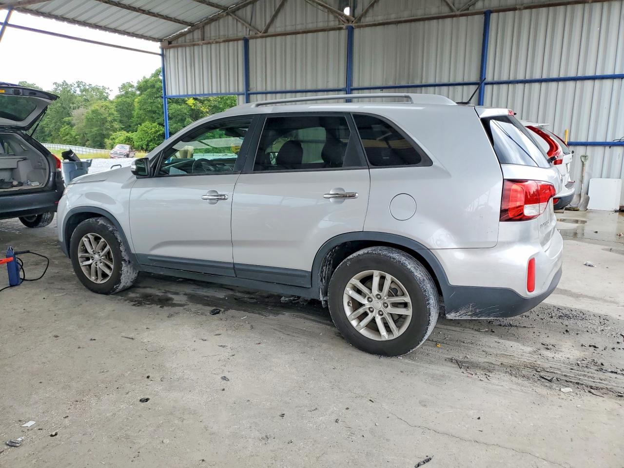 2014 Kia Sorento Lx Silver vin: 5XYKT4A69EG506888