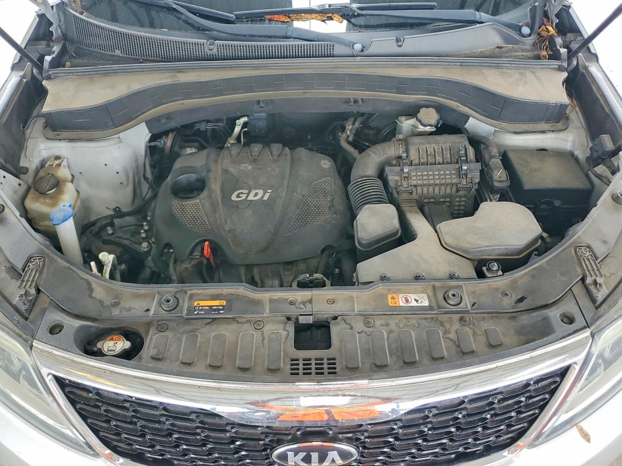 2014 Kia Sorento Lx Silver vin: 5XYKT4A69EG506888