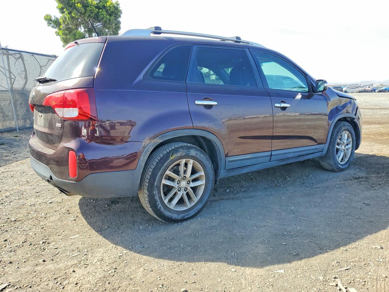 2015 Kia Sorento Lx Maroon vin: 5XYKT4A69FG654881