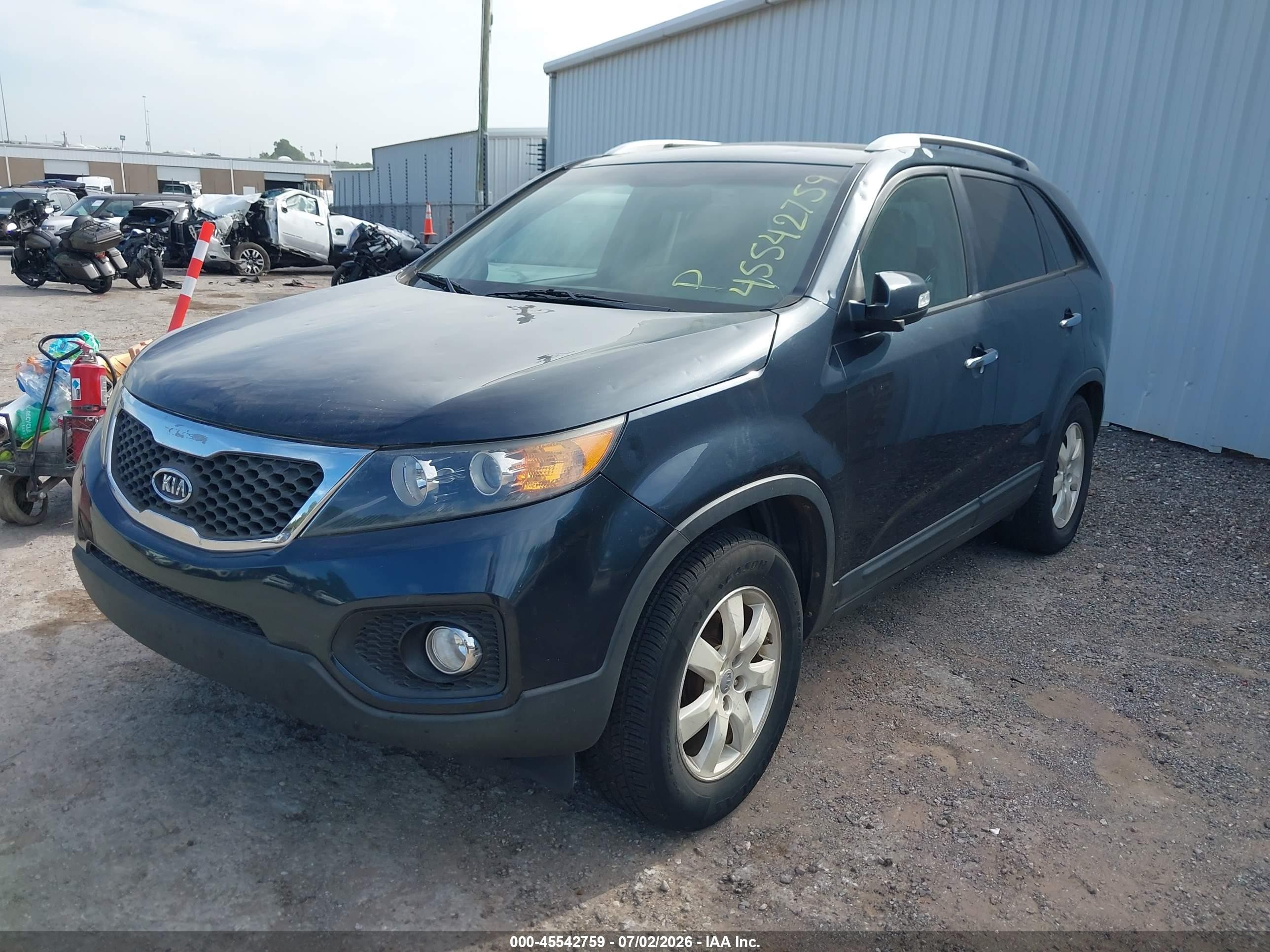 2012 Kia Sorento Lx Black vin: 5XYKT4A6XCG260673