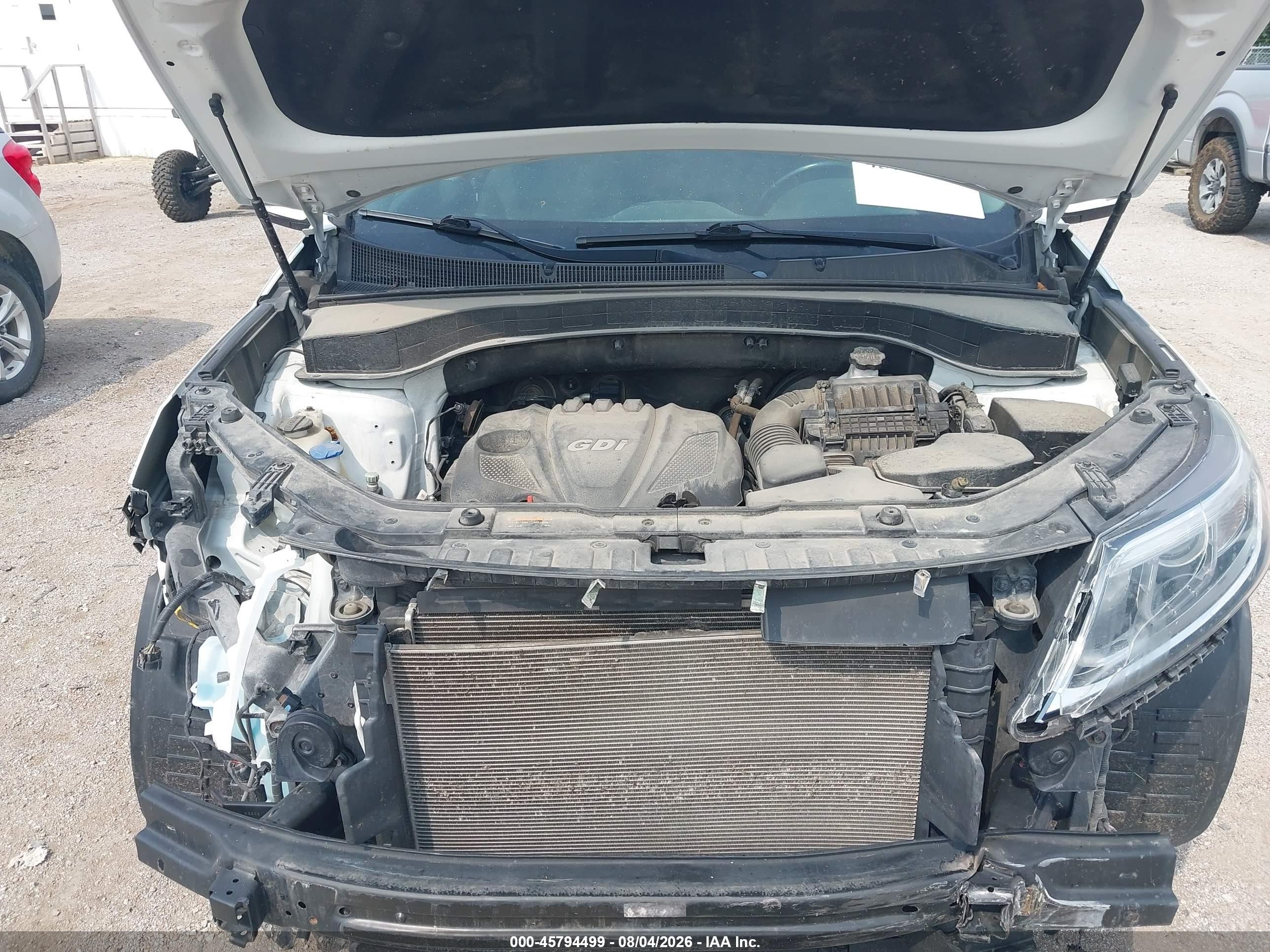 2014 Kia Sorento Lx White vin: 5XYKT4A6XEG485498