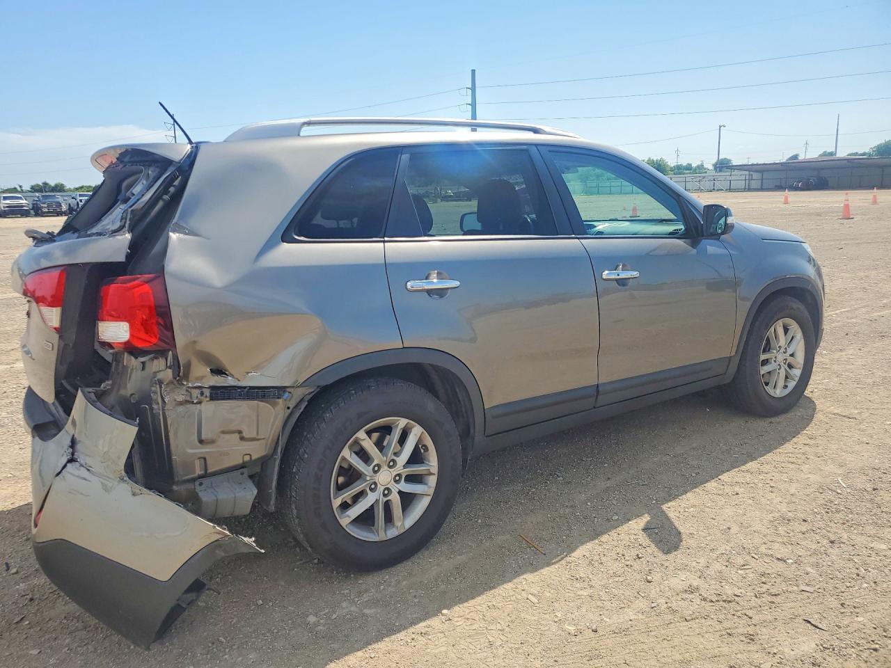 2014 Kia Sorento Lx Brown vin: 5XYKT4A6XEG490152