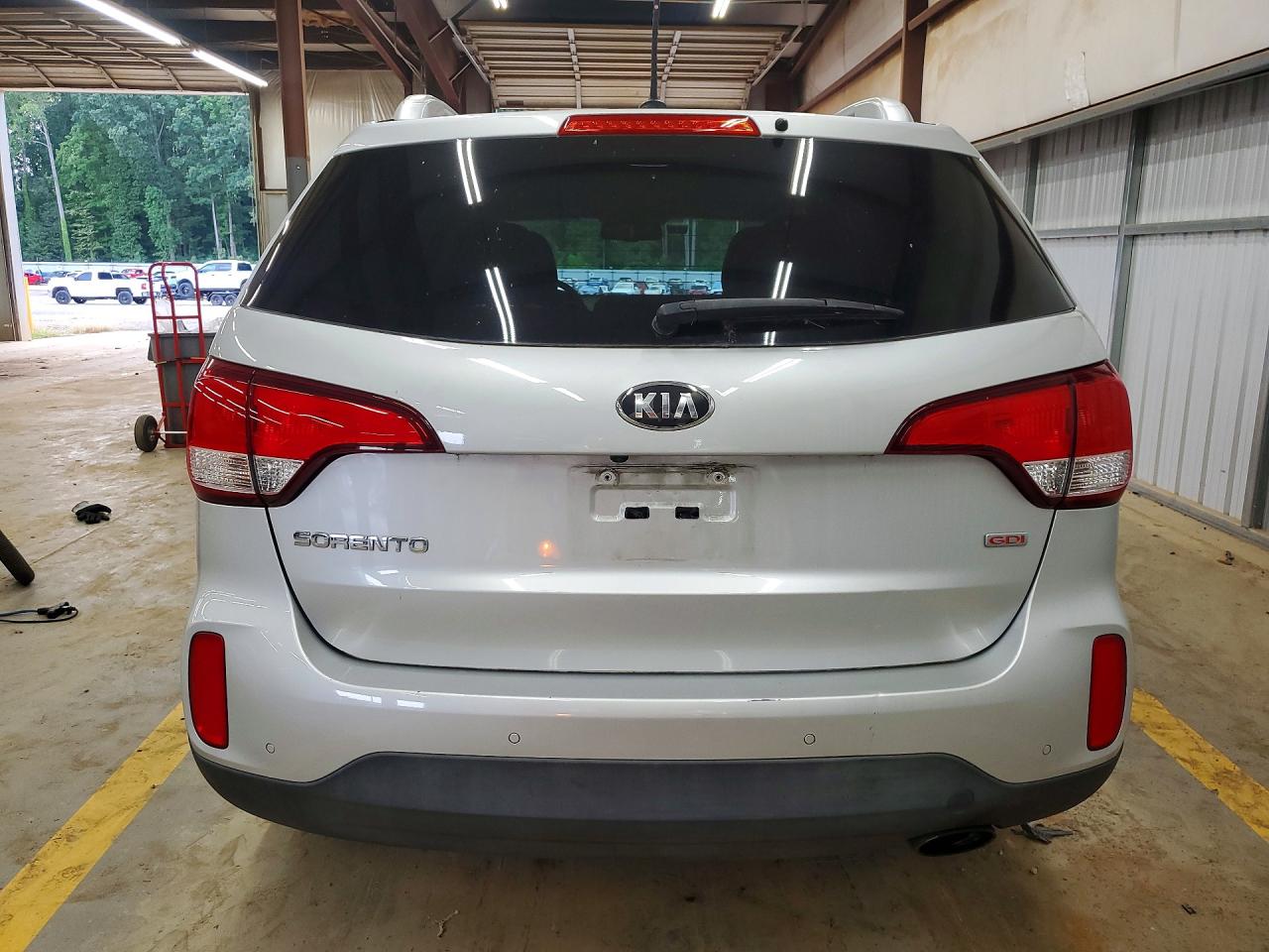 2014 Kia Sorento Lx Silver vin: 5XYKT4A6XEG519424