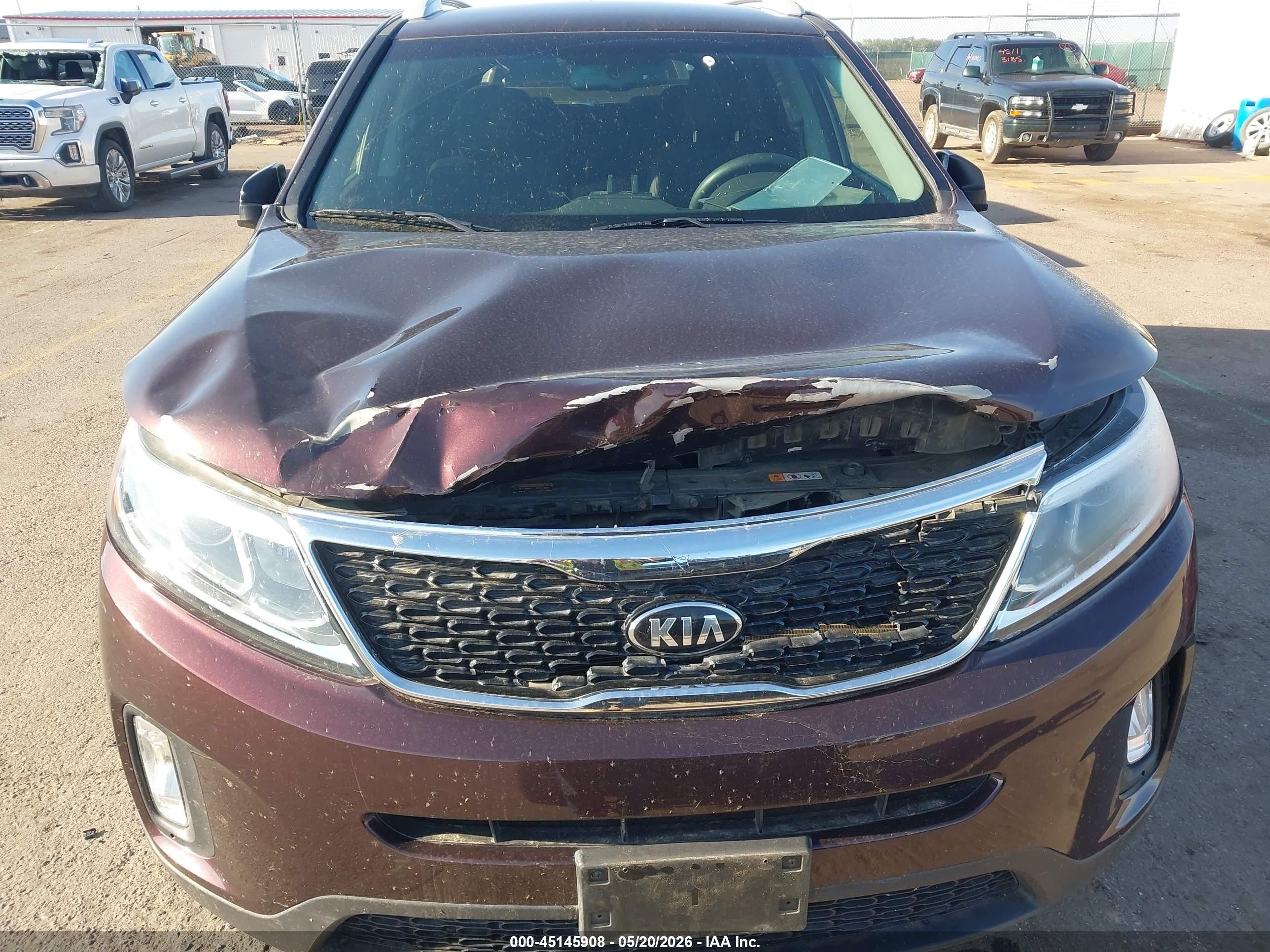2015 Kia Sorento Lx Purple vin: 5XYKT4A6XFG564199