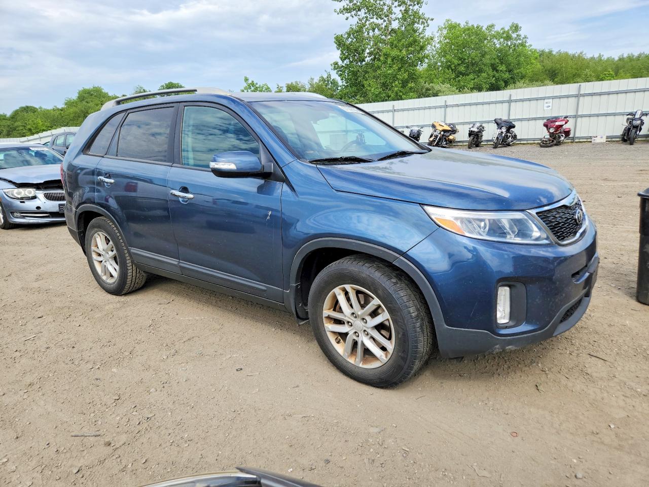 2015 Kia Sorento Lx Blue vin: 5XYKT4A6XFG579804