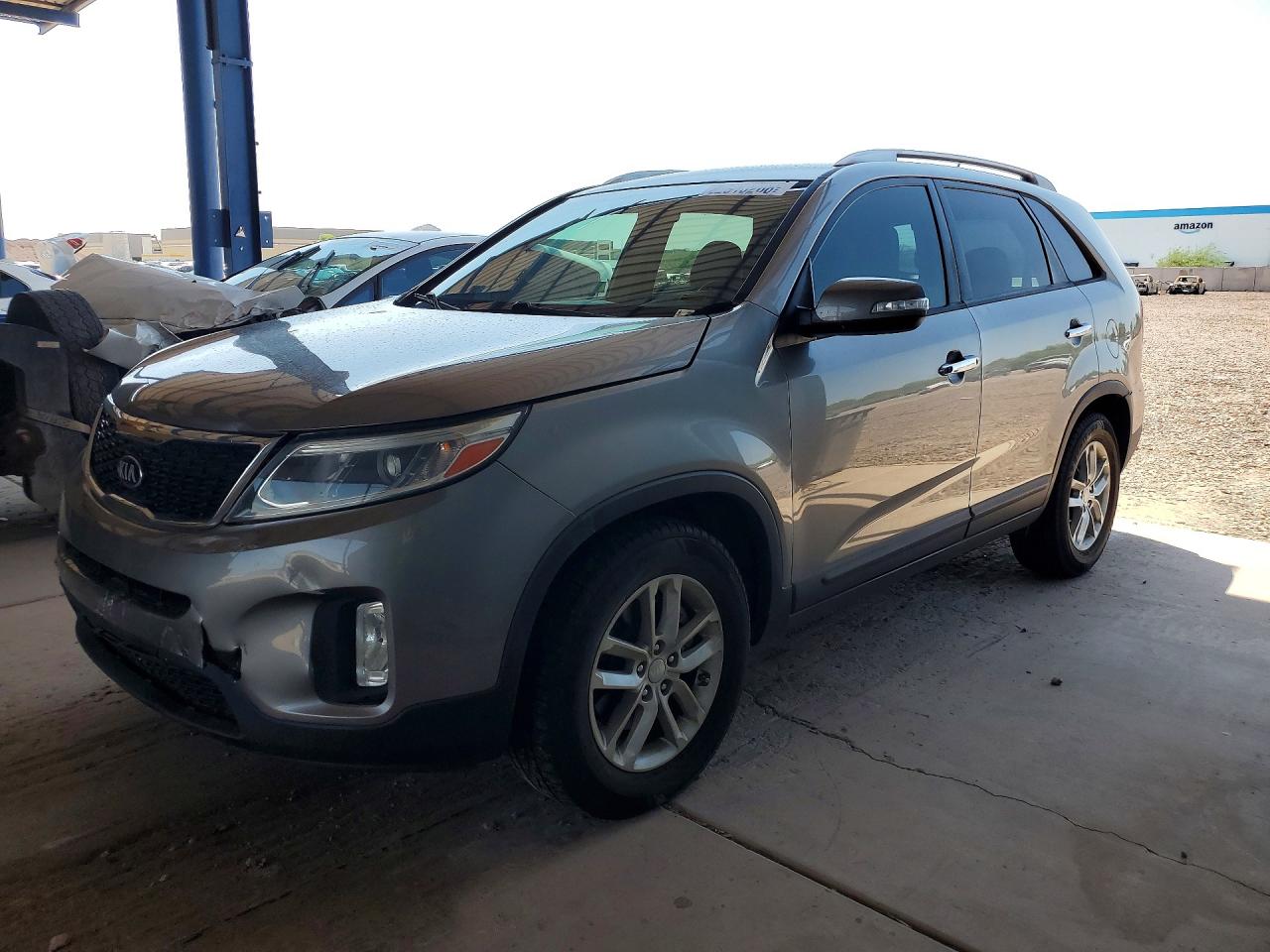 2015 Kia Sorento Lx Gray vin: 5XYKT4A6XFG602515