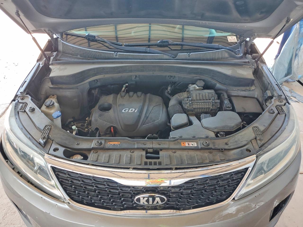 2015 Kia Sorento Lx Gray vin: 5XYKT4A6XFG602515